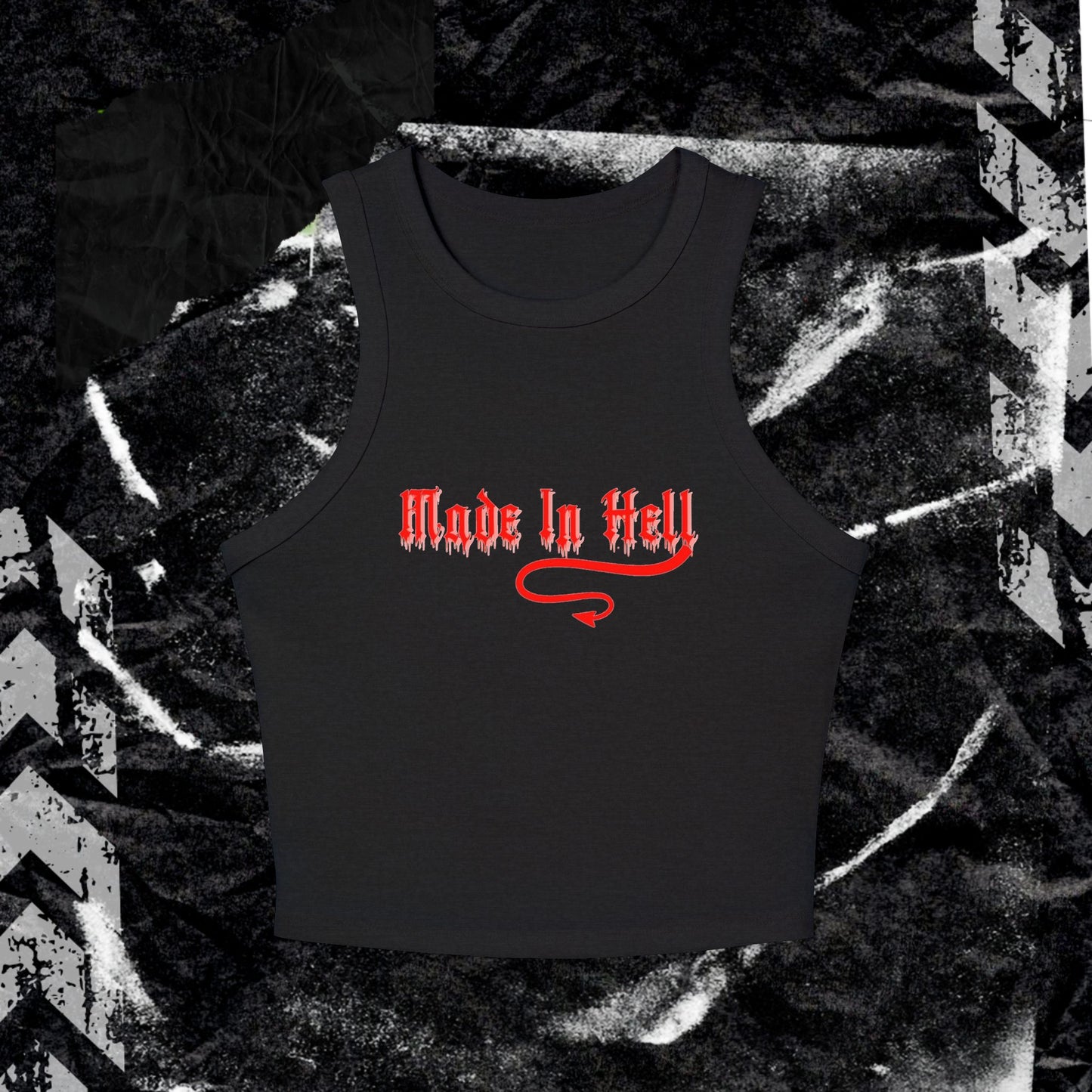 Made In Hell - Women's Micro Rib Racer Tank Top