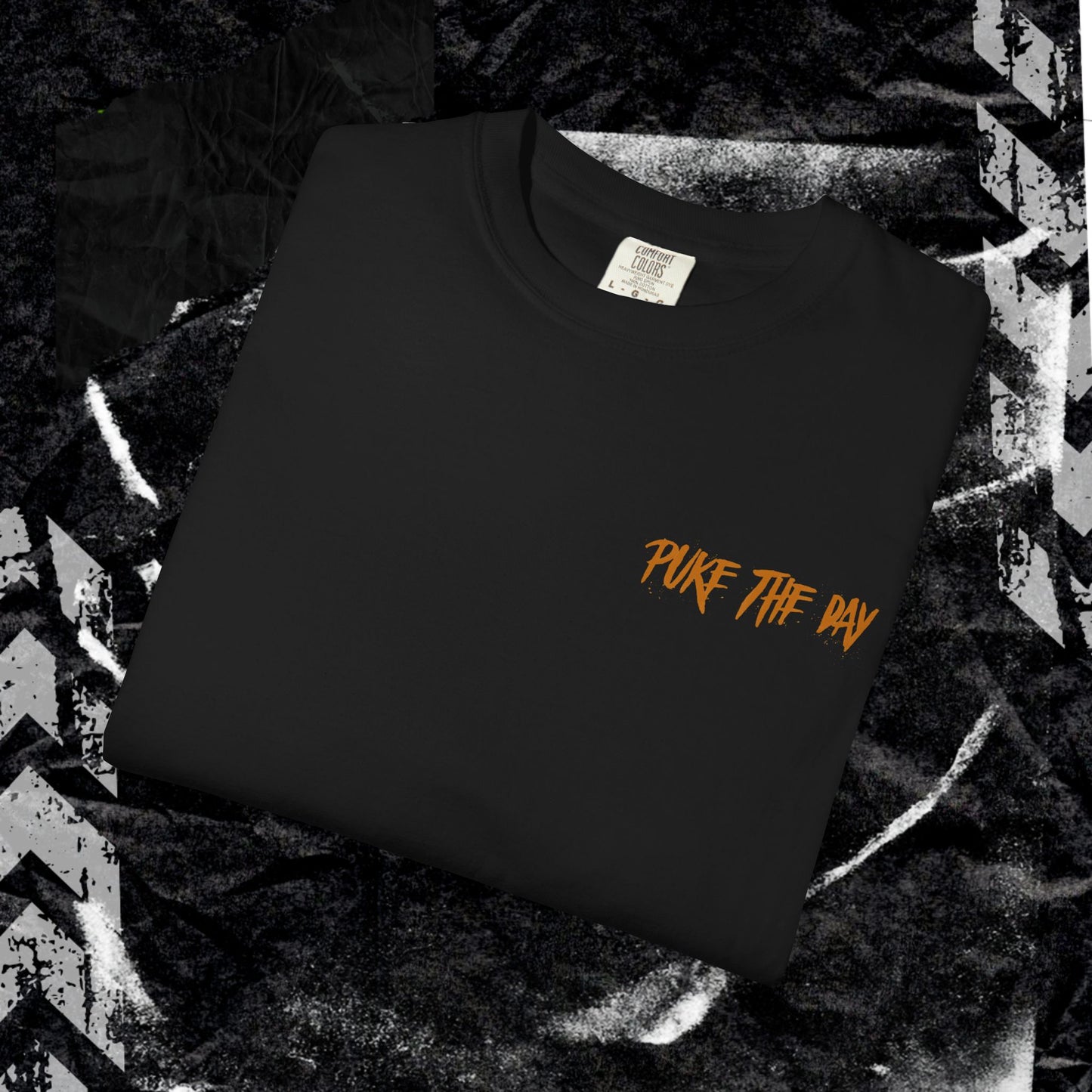 TRICK OR TREAT (BACK PRINT) - Unisex Garment-Dyed T-shirt.