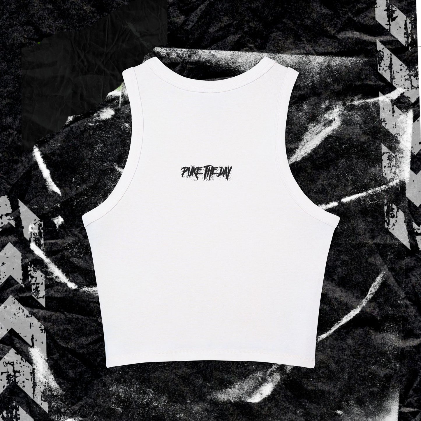 SHE IS BARBED WIRE AND HELLFIRE - Women's Micro Rib Racer Tank Top