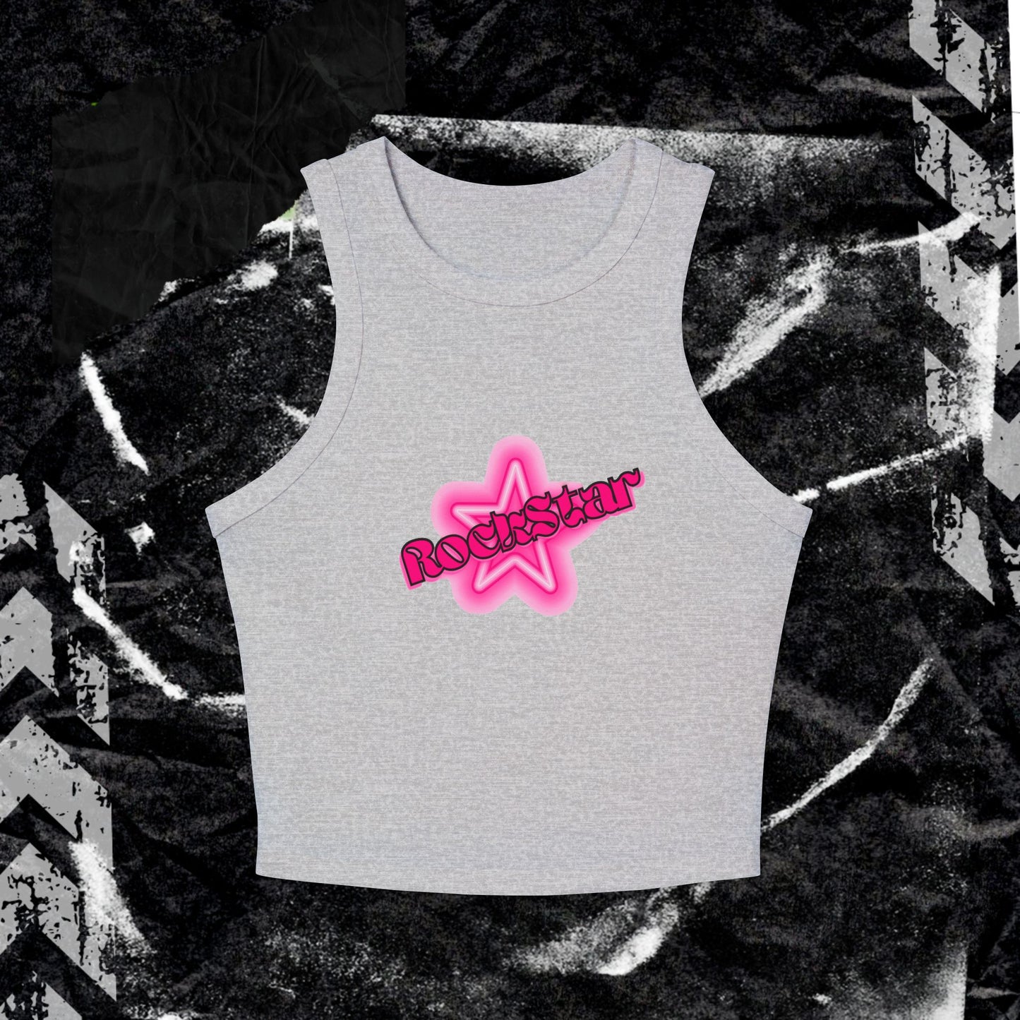 Rockstar - Women's Micro Rib Racer Tank Top