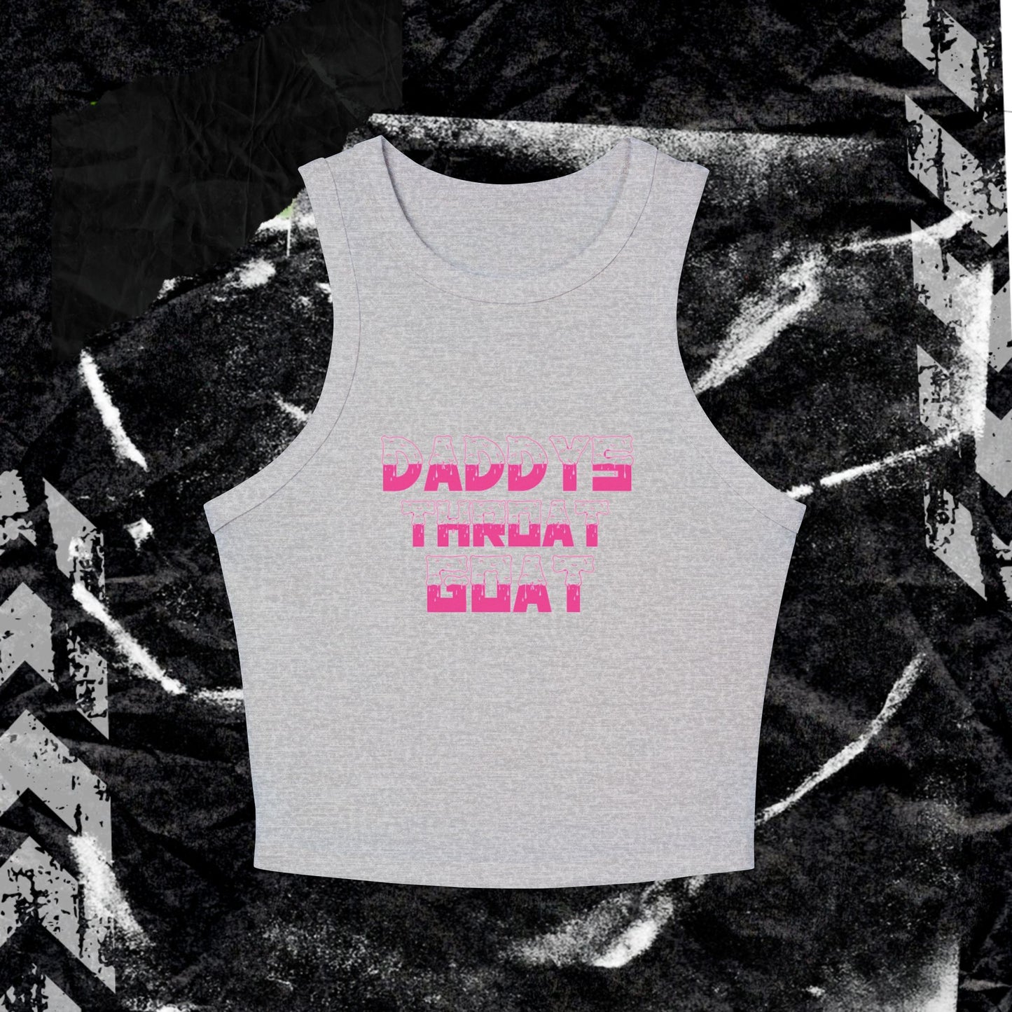 DADDYS THROAT GOAT - Women's Micro Rib Racer Tank Top
