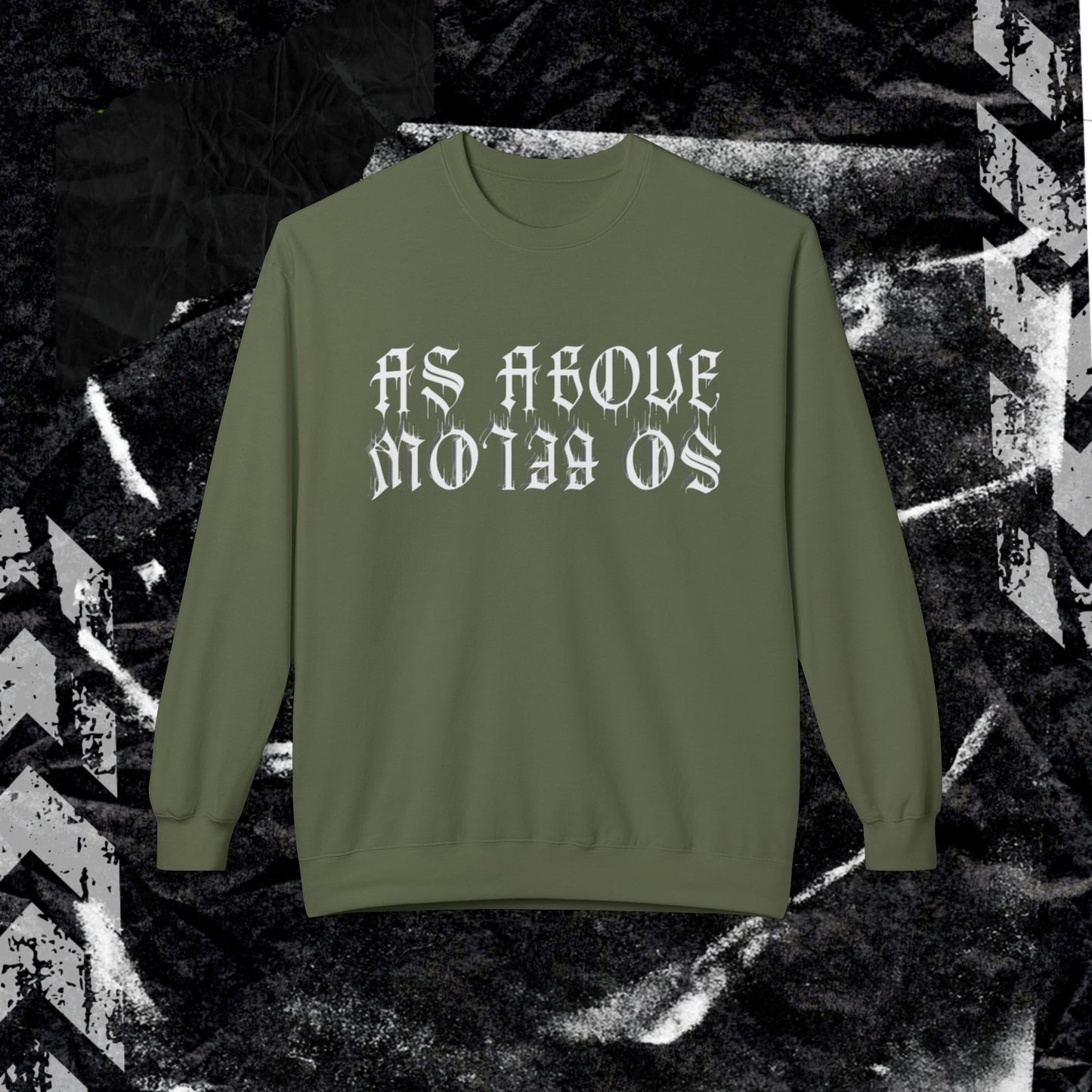 As Above So Below - Unisex Midweight Softstyle Fleece Crewneck Sweatshirt