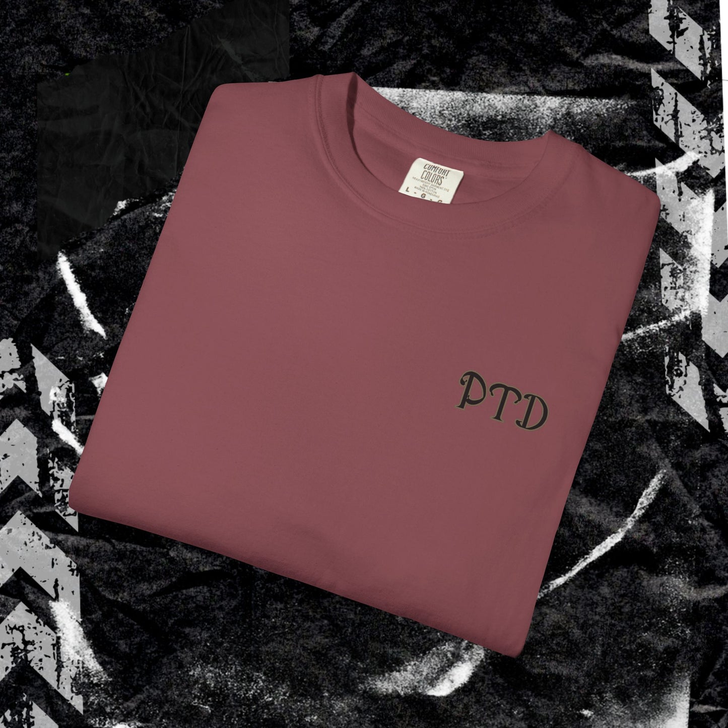 Mirror Work (BACK PRINT) - Unisex Garment-Dyed T-shirt. Ll