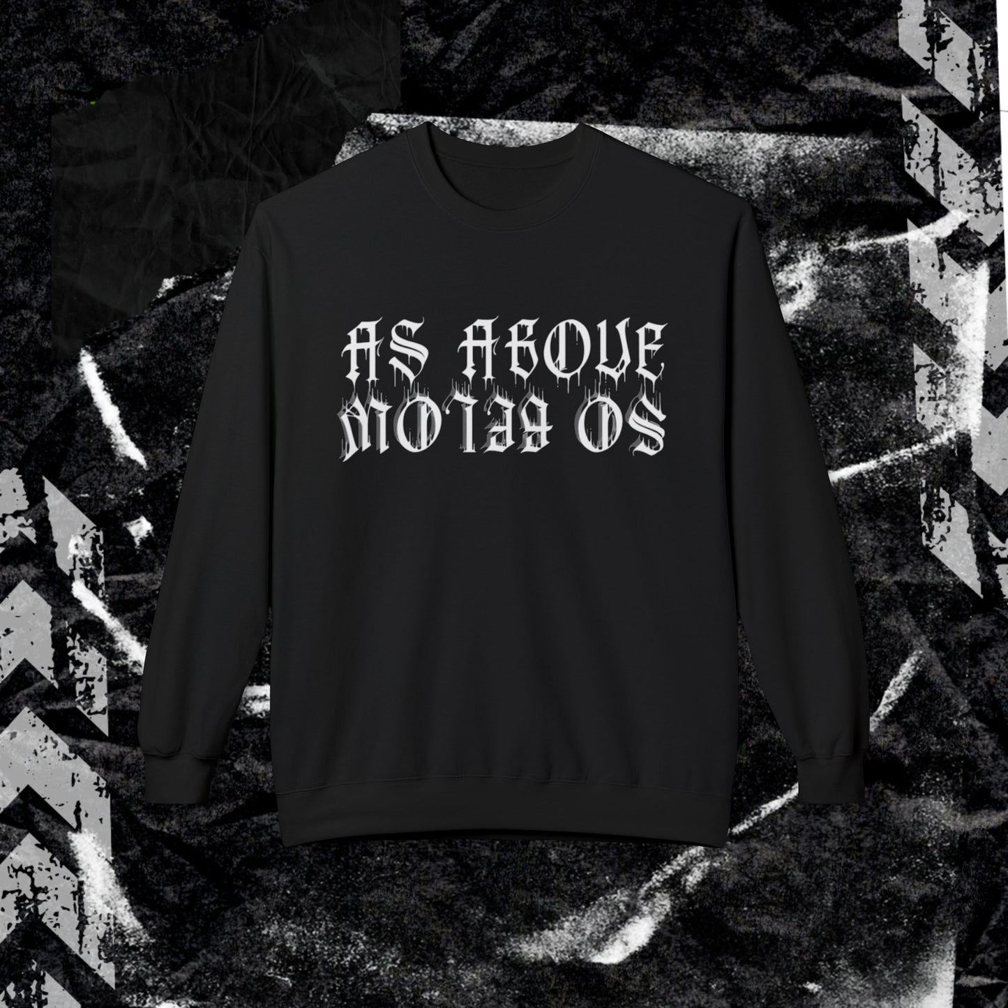 As Above So Below - Unisex Midweight Softstyle Fleece Crewneck Sweatshirt