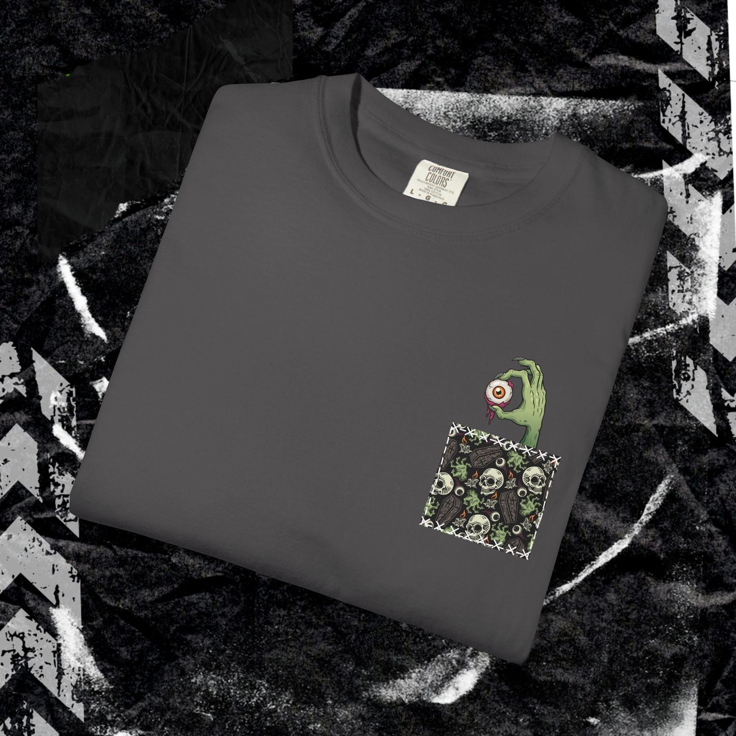 POCKET EYEBALL - Unisex Garment-Dyed T-shirt.