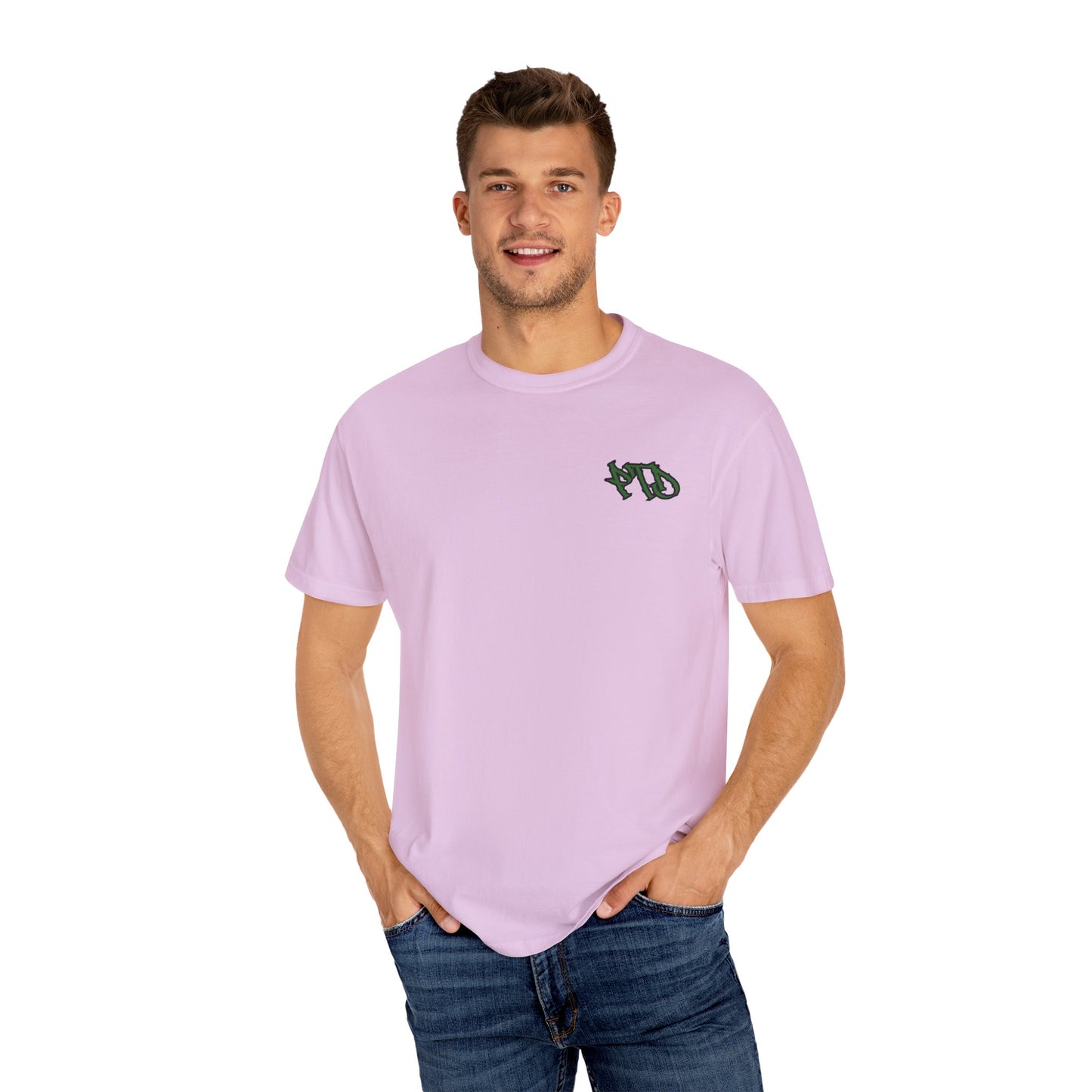 SHUT UP OR KNUCKLE UP - Unisex Garment-Dyed T-shirt.