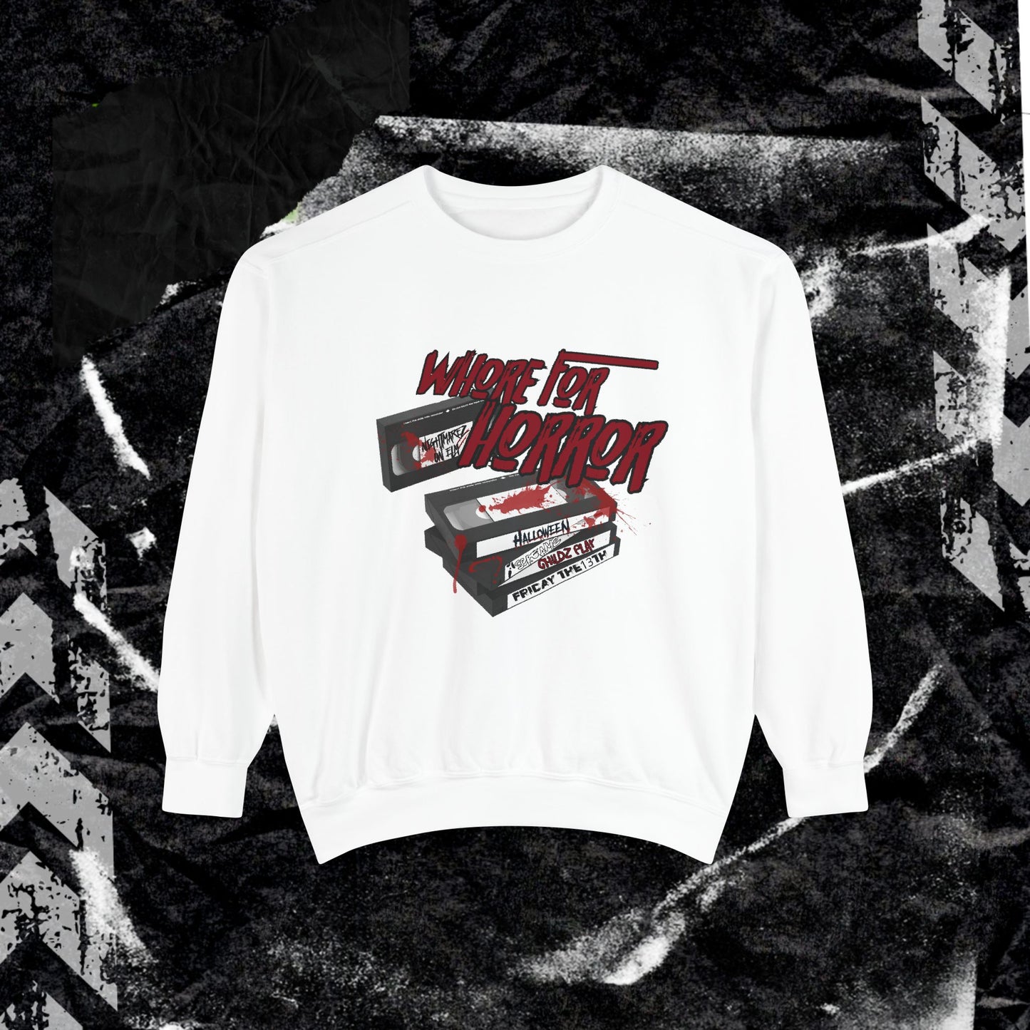WHORE FOR HORROR - Dyed Sweatshirt