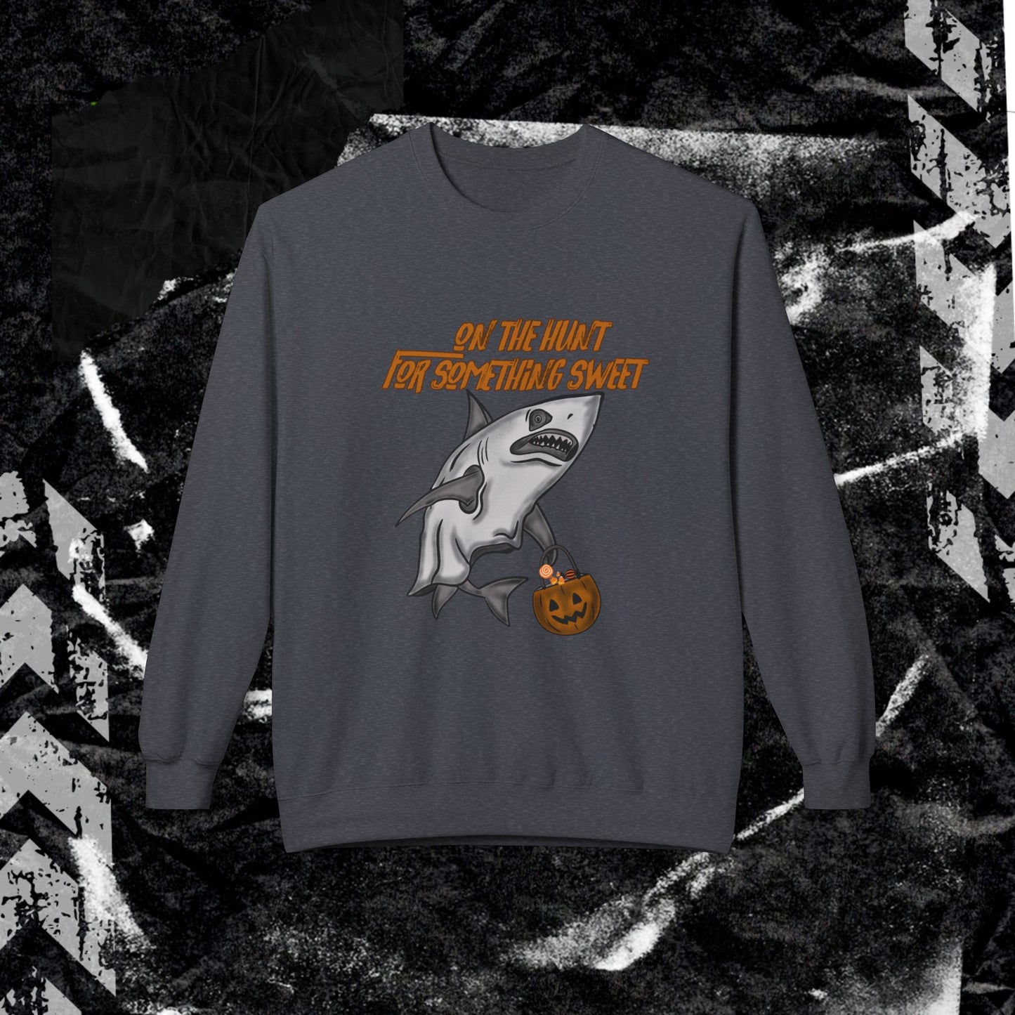 ON THE HUNT FOR SOMETHING SWEET - Unisex Midweight Softstyle Fleece Crewneck Sweatshirt