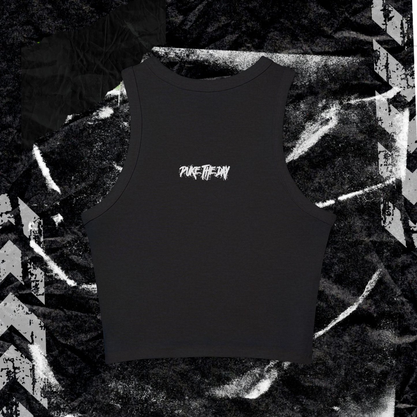 SHE IS BARBED WIRE AND HELLFIRE - Women's Micro Rib Racer Tank Top