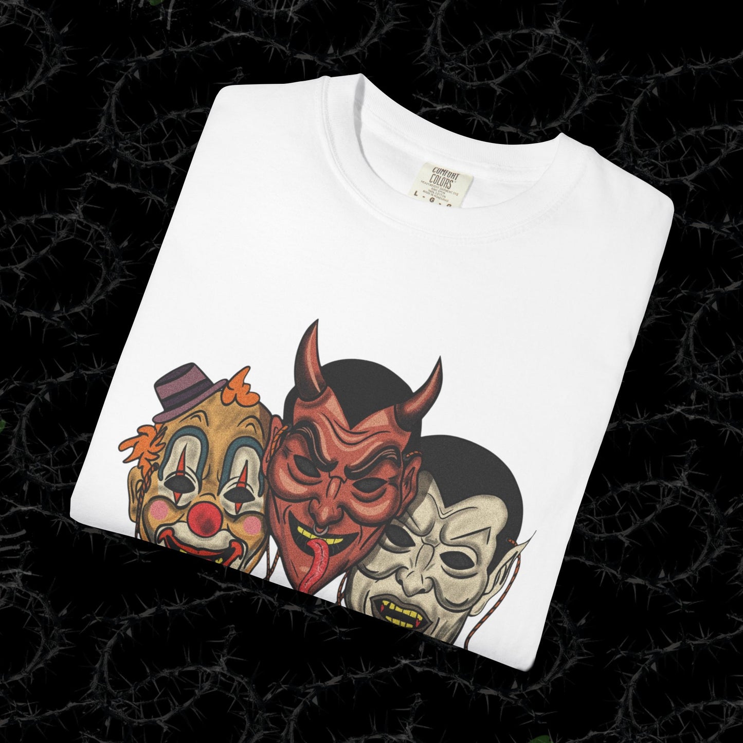 WHY CHOOSE MASK - Unisex Garment-Dyed T-shirt.