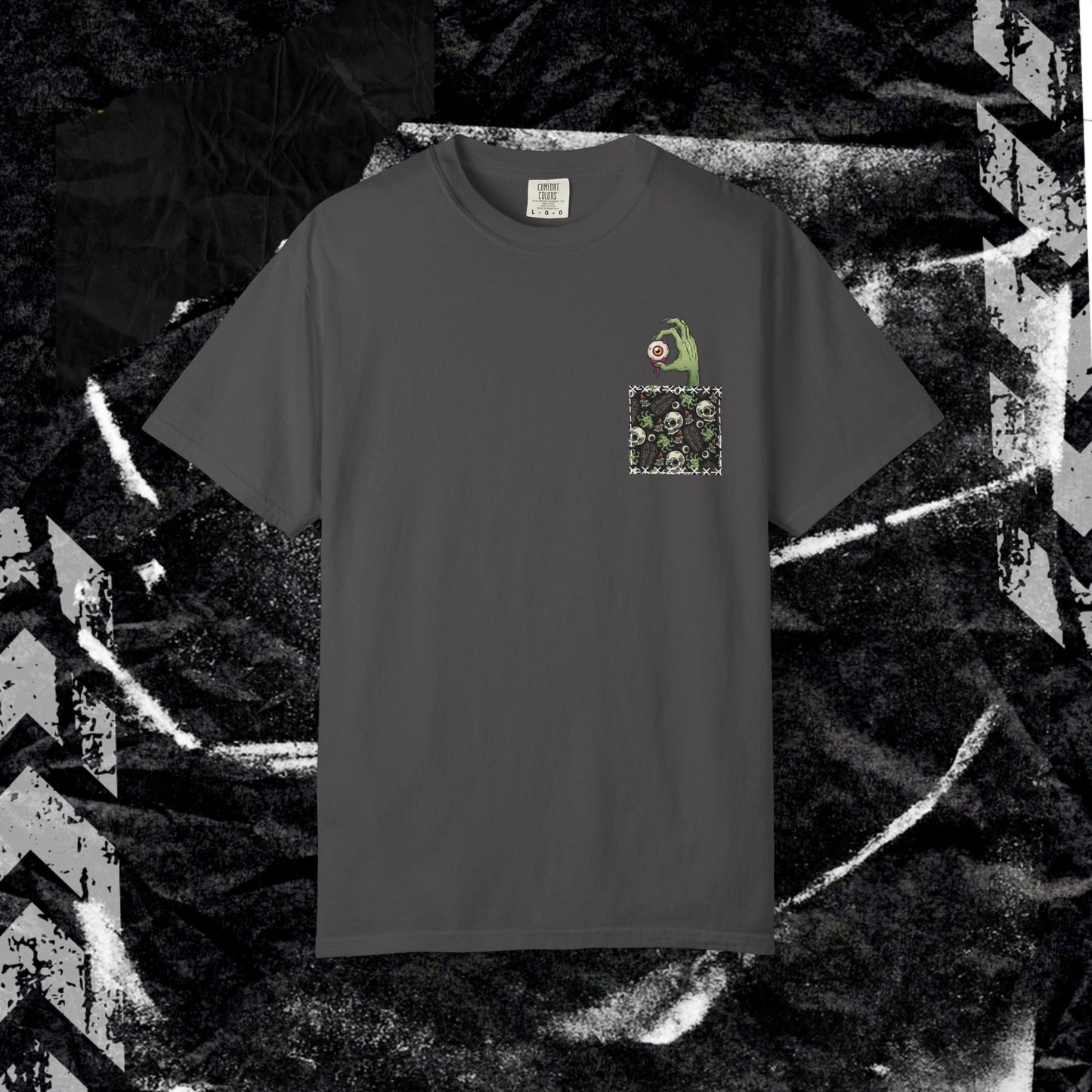 POCKET EYEBALL - Unisex Garment-Dyed T-shirt.