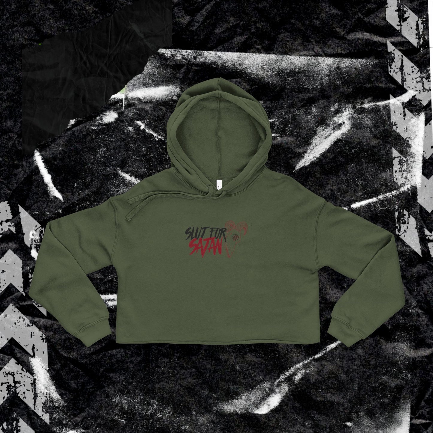 SL*T FOR SATAN - Women's Cropped Hoodie