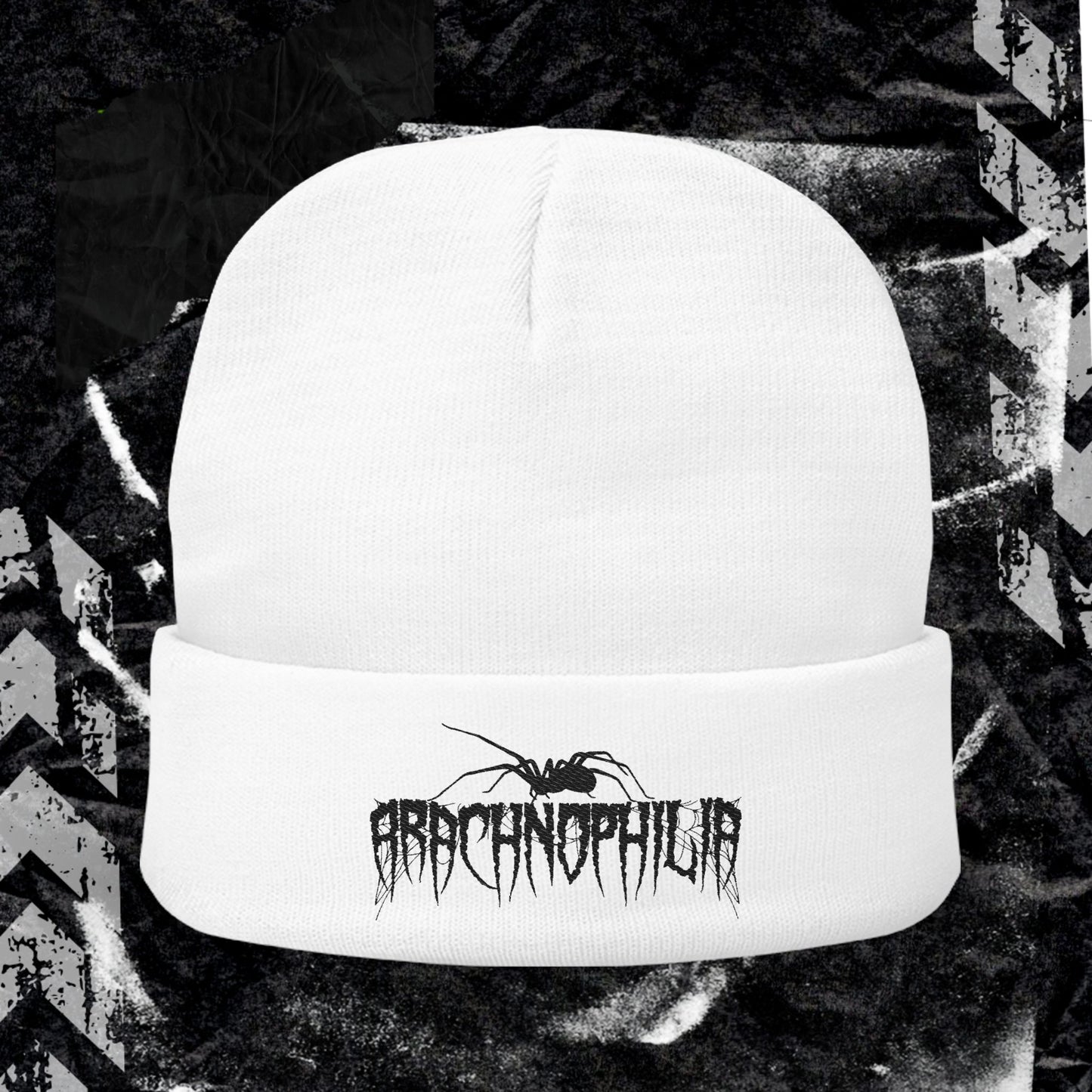 Arachnophilia - Knit Beanie (Embroidery)