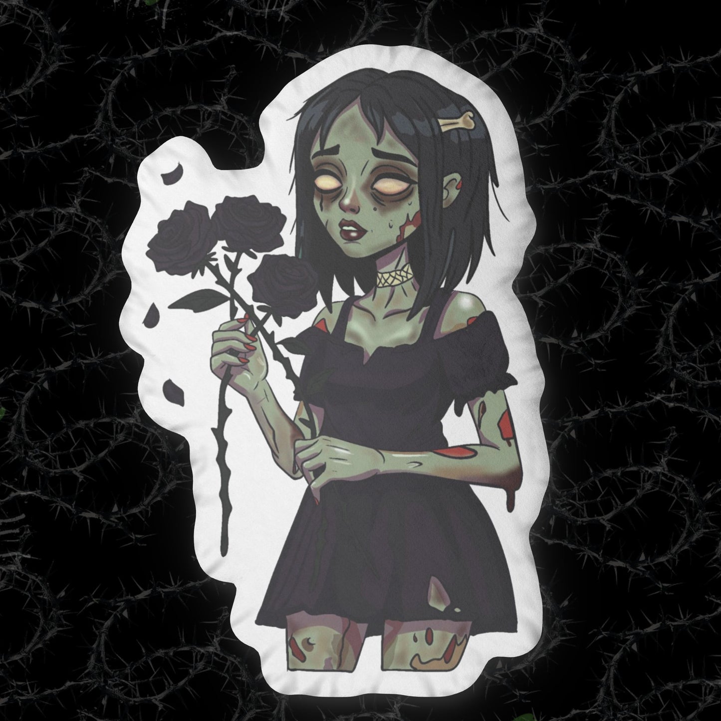 Prettiest Girl In the Graveyard - Custom Shaped Pillows