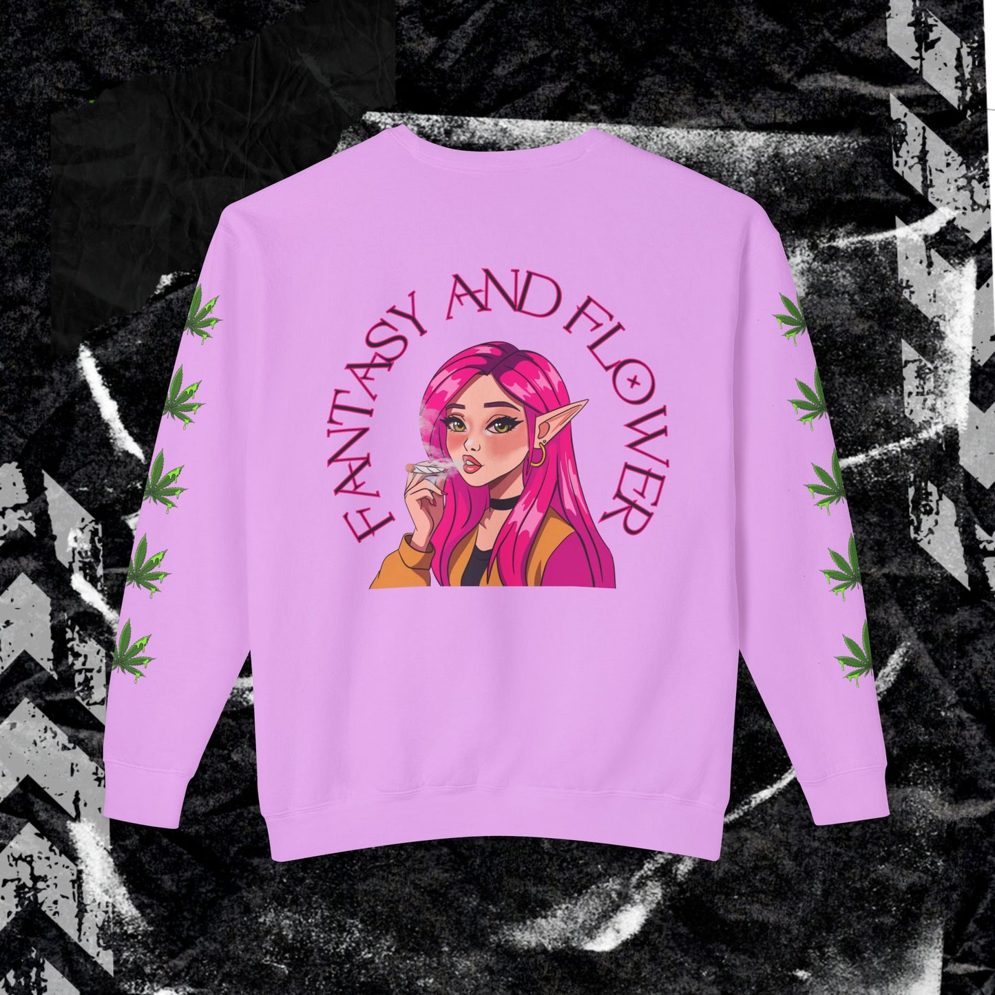 Fantasy & Flower - Unisex Lightweight Crewneck Sweatshirt