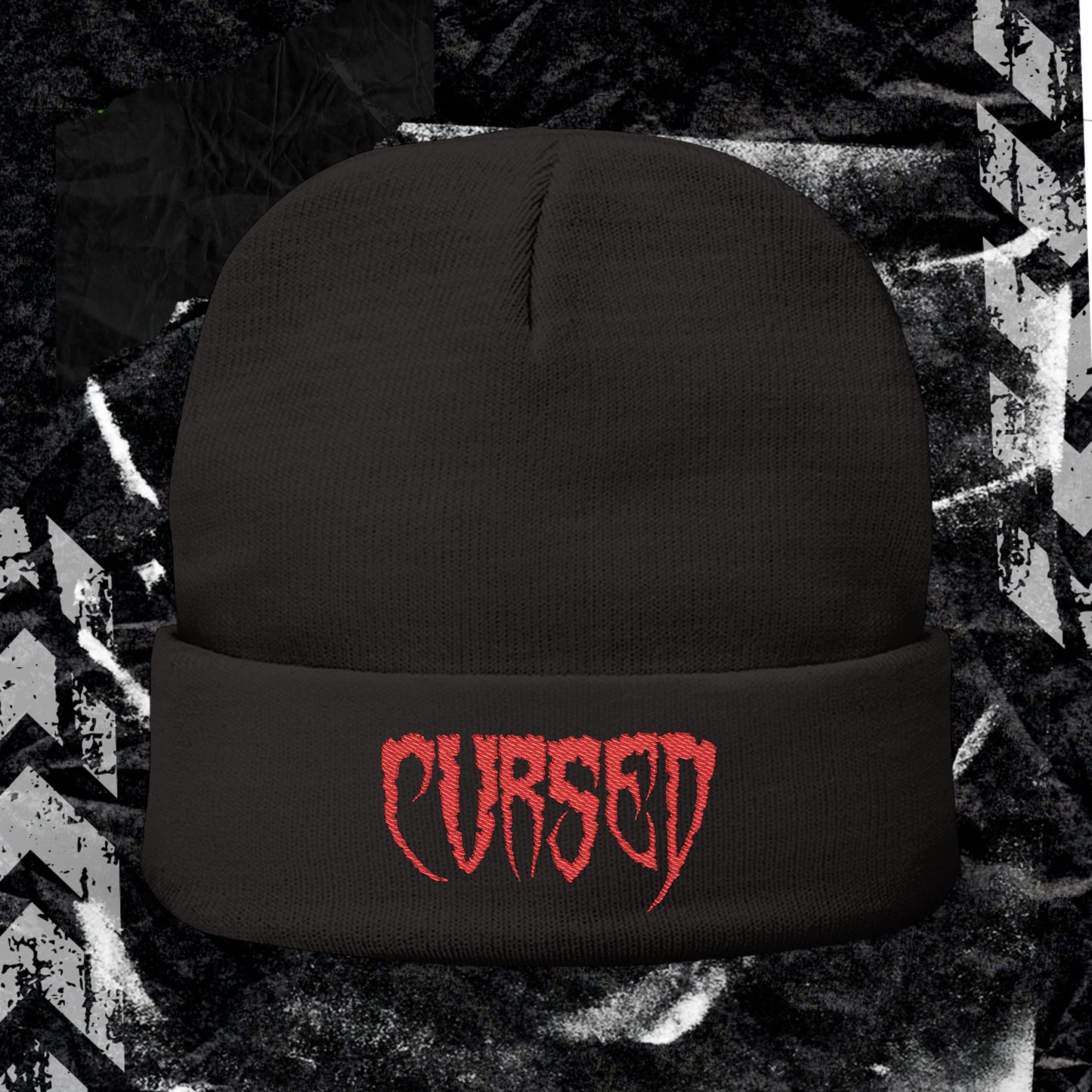 CURSED - Knit Beanie (Embroidery)