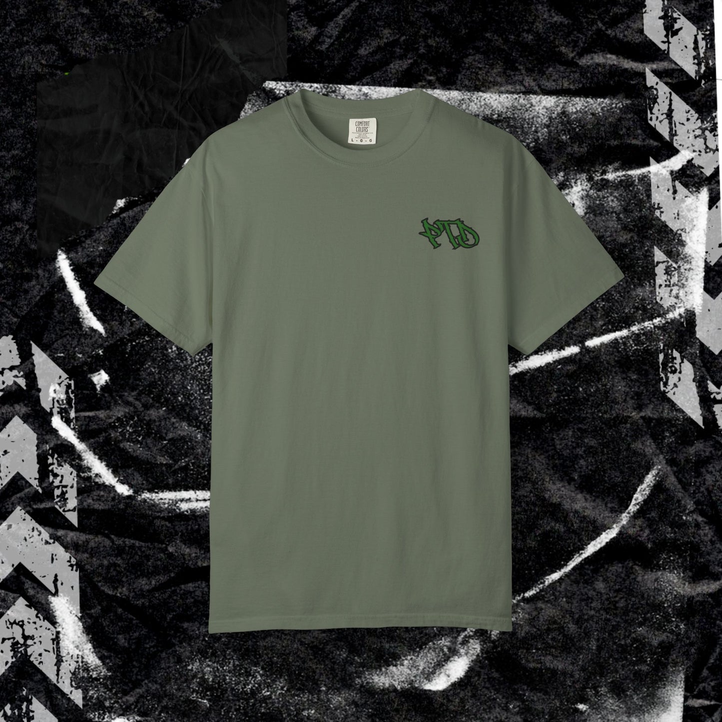 SHUT UP OR KNUCKLE UP - Unisex Garment-Dyed T-shirt.