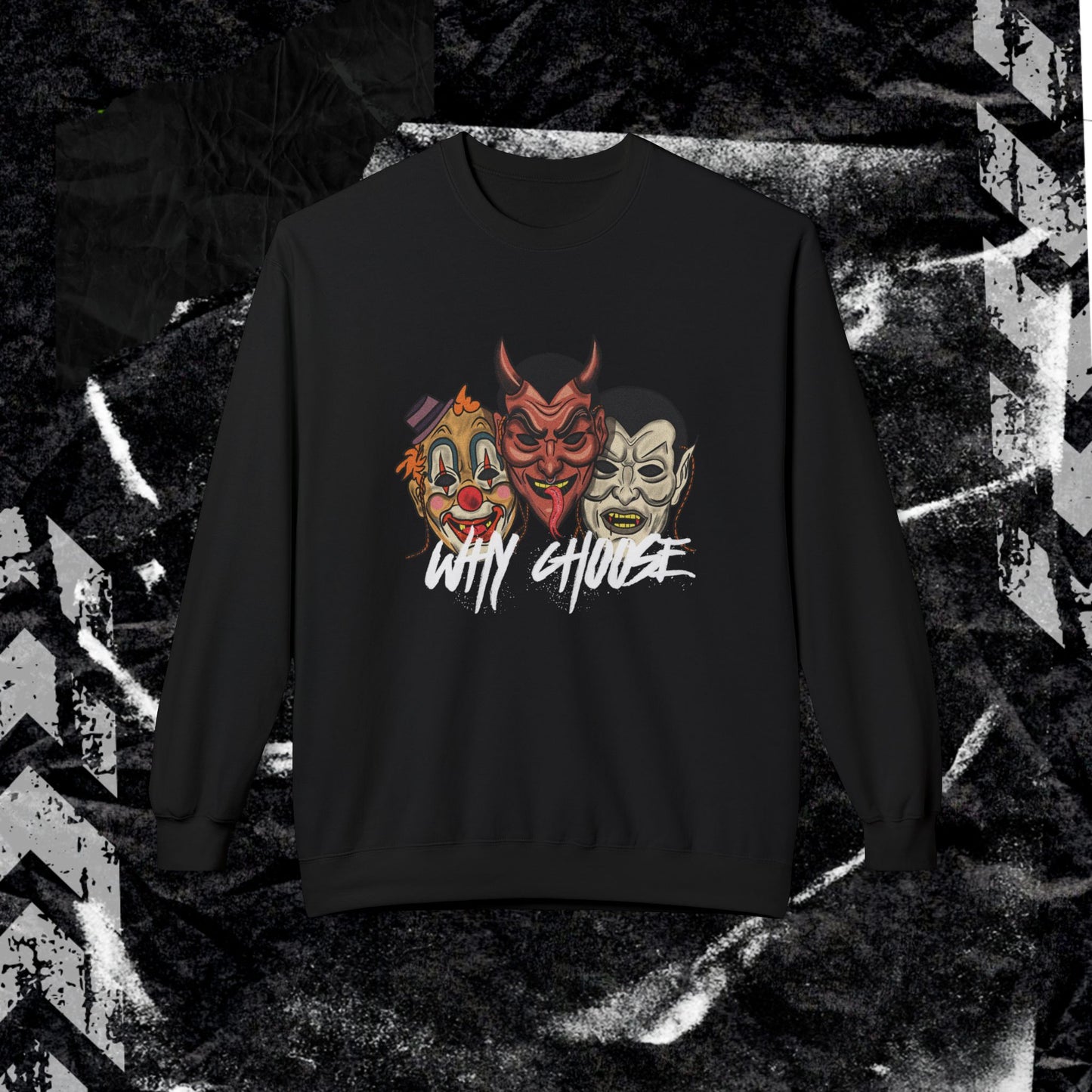 WHY CHOOSE MASK - Unisex Midweight Softstyle Fleece Crewneck Sweatshirt