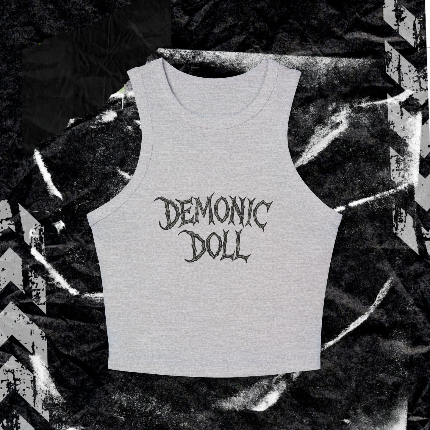 DEMONIC DOLL - Women's Micro Rib Racer Tank Top
