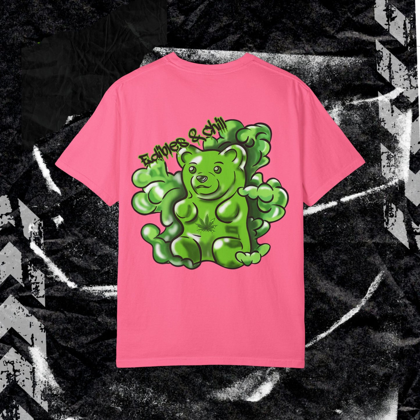 Edibles & Chill Gummy - Unisex Garment-Dyed T-shirt.