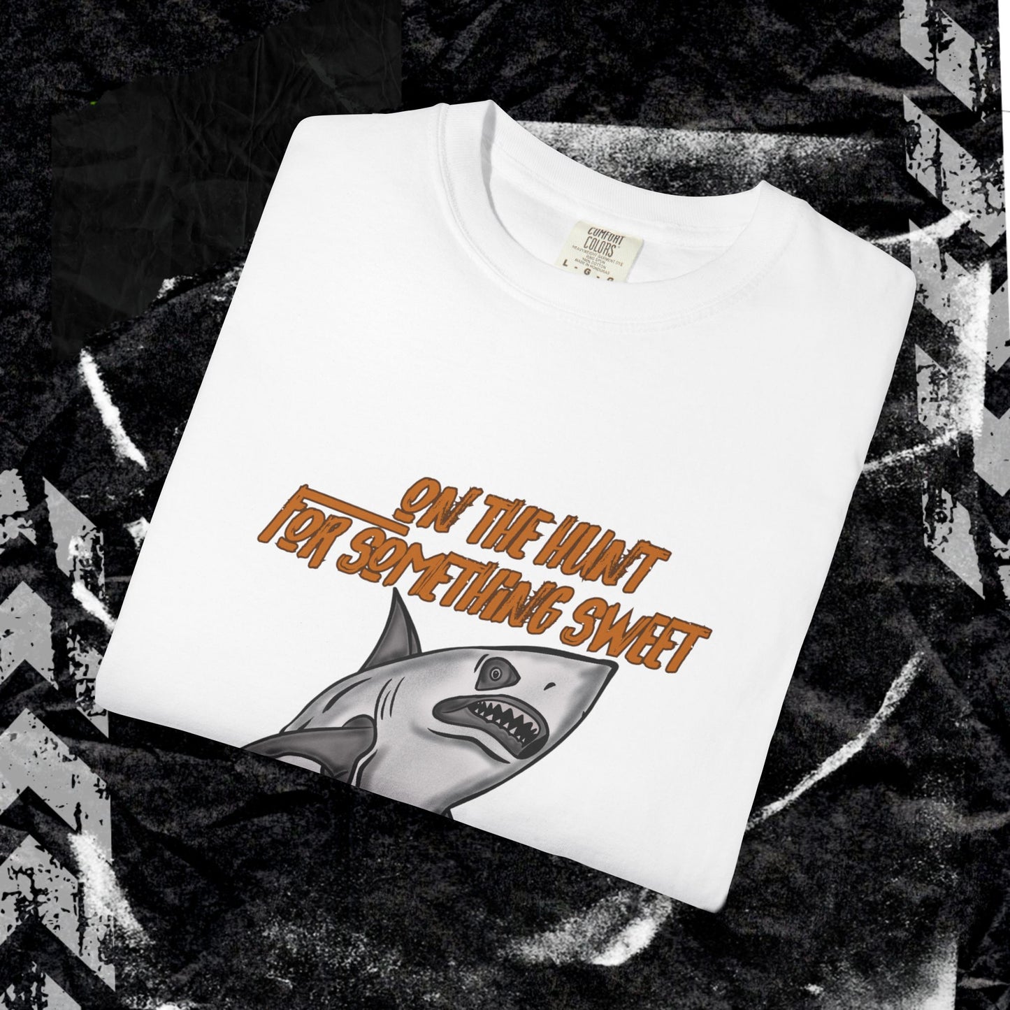 ON THE HUNT FOR SOMETHING SWEET - Unisex Garment-Dyed T-shirt.