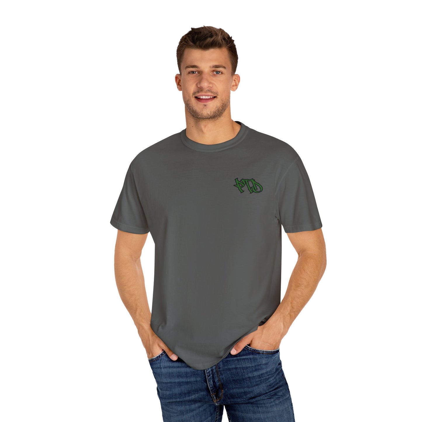 DONT TRUST THE LIVING - Unisex Garment-Dyed T-shirt.