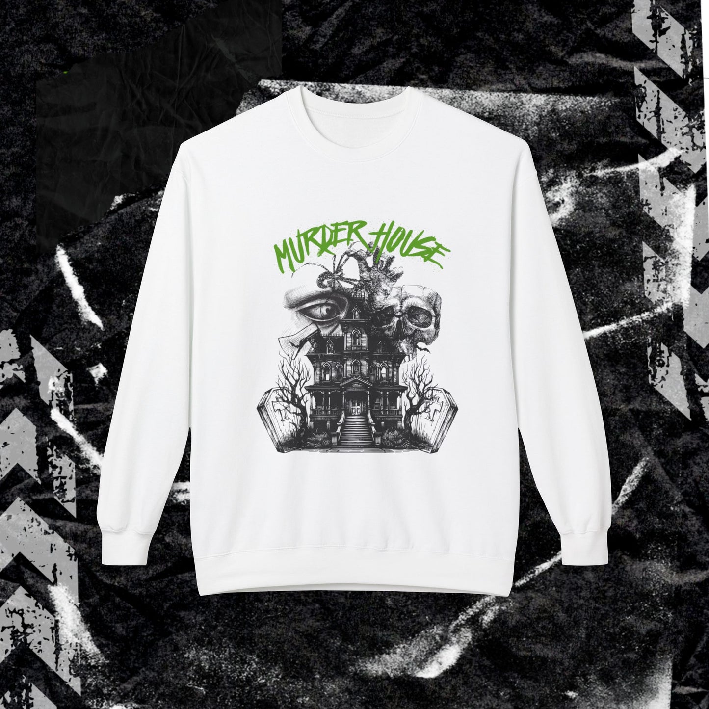 MURDER HOUSE - Unisex Midweight Softstyle Fleece Crewneck Sweatshirt