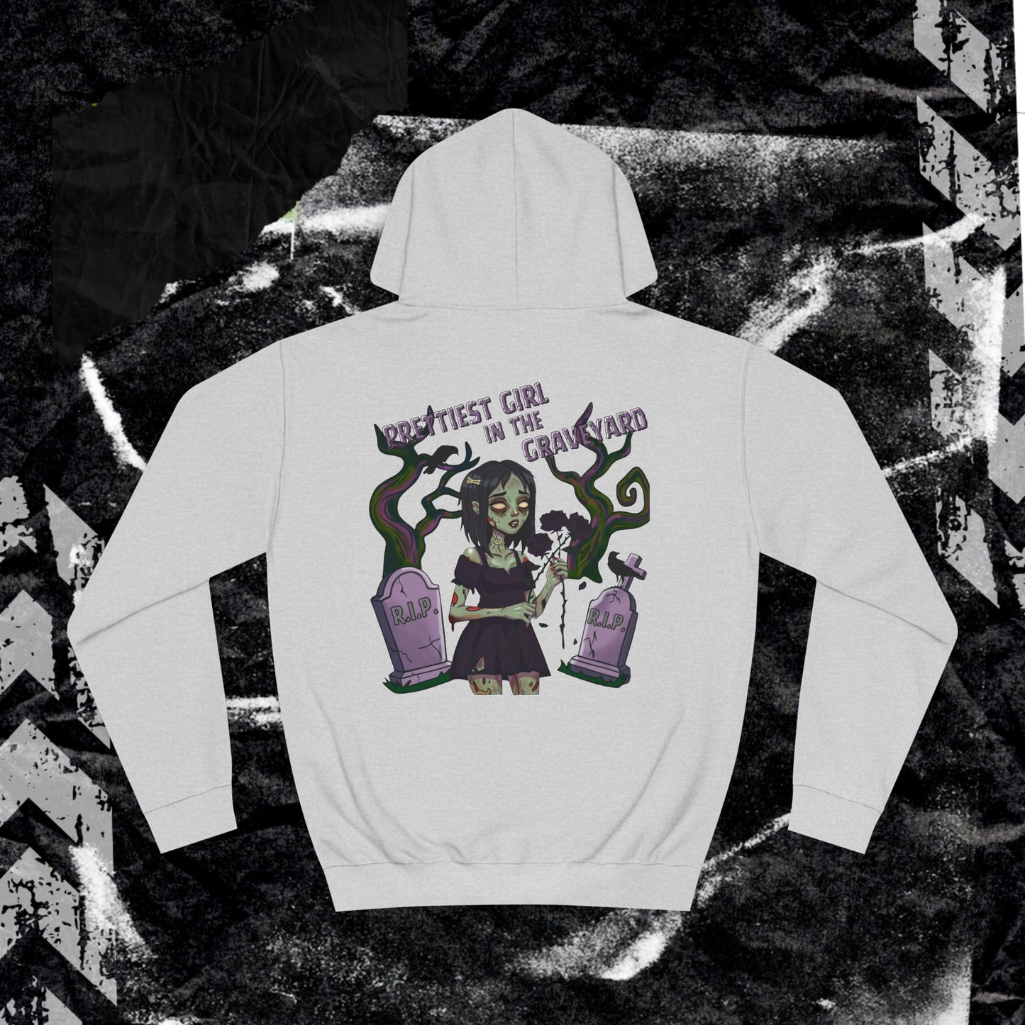 Priettiest Girl In The Graveyard - Unisex College Hoodie