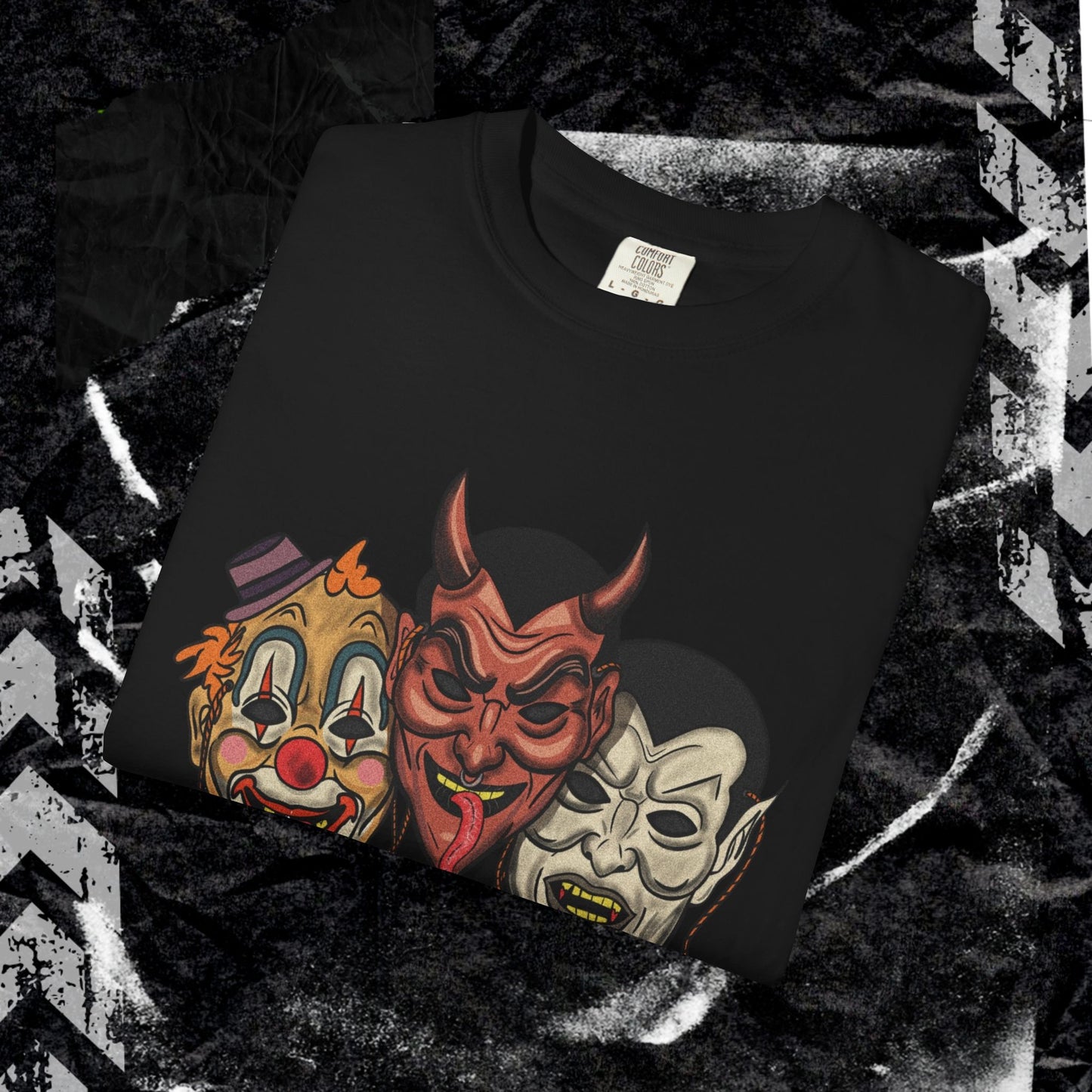 WHY CHOOSE MASK - Unisex Garment-Dyed T-shirt.