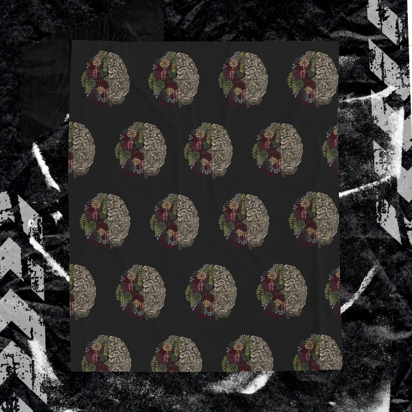 Healing Isnt Linear Brain - Velveteen Plush Blanket
