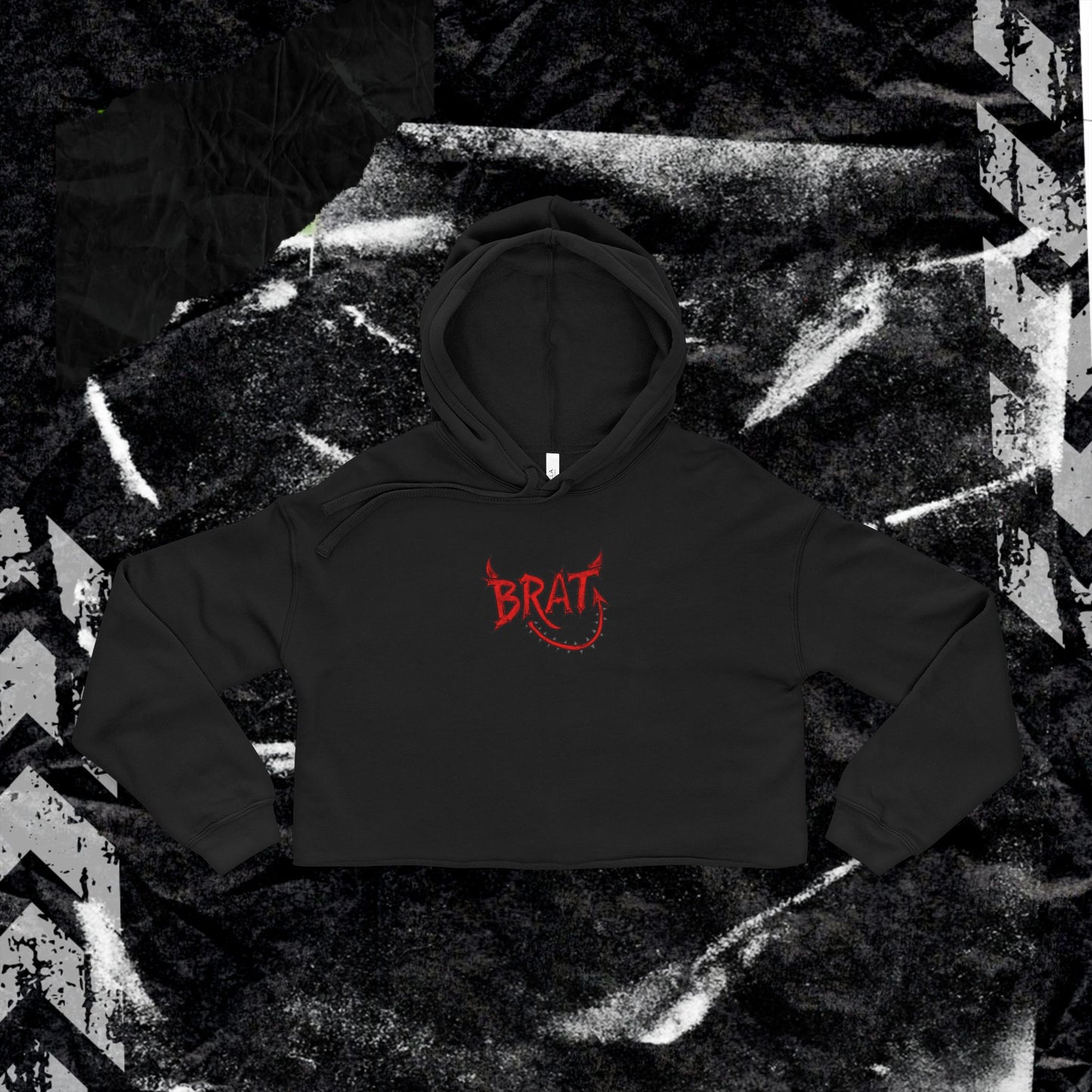 DEVIL BRAT - Bella+Canvas Cropped Hoodie