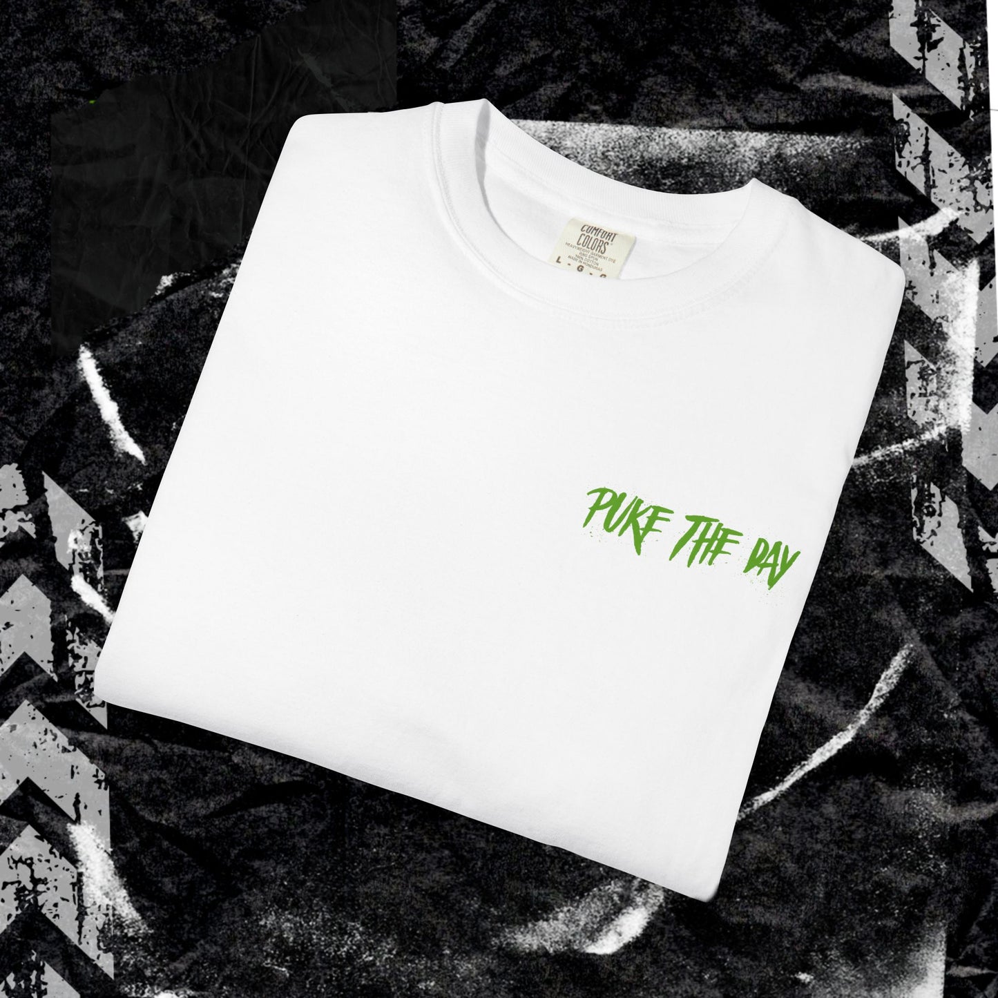 TRICK OR TREAT (BACK PRINT) - Unisex Garment-Dyed T-shirt.