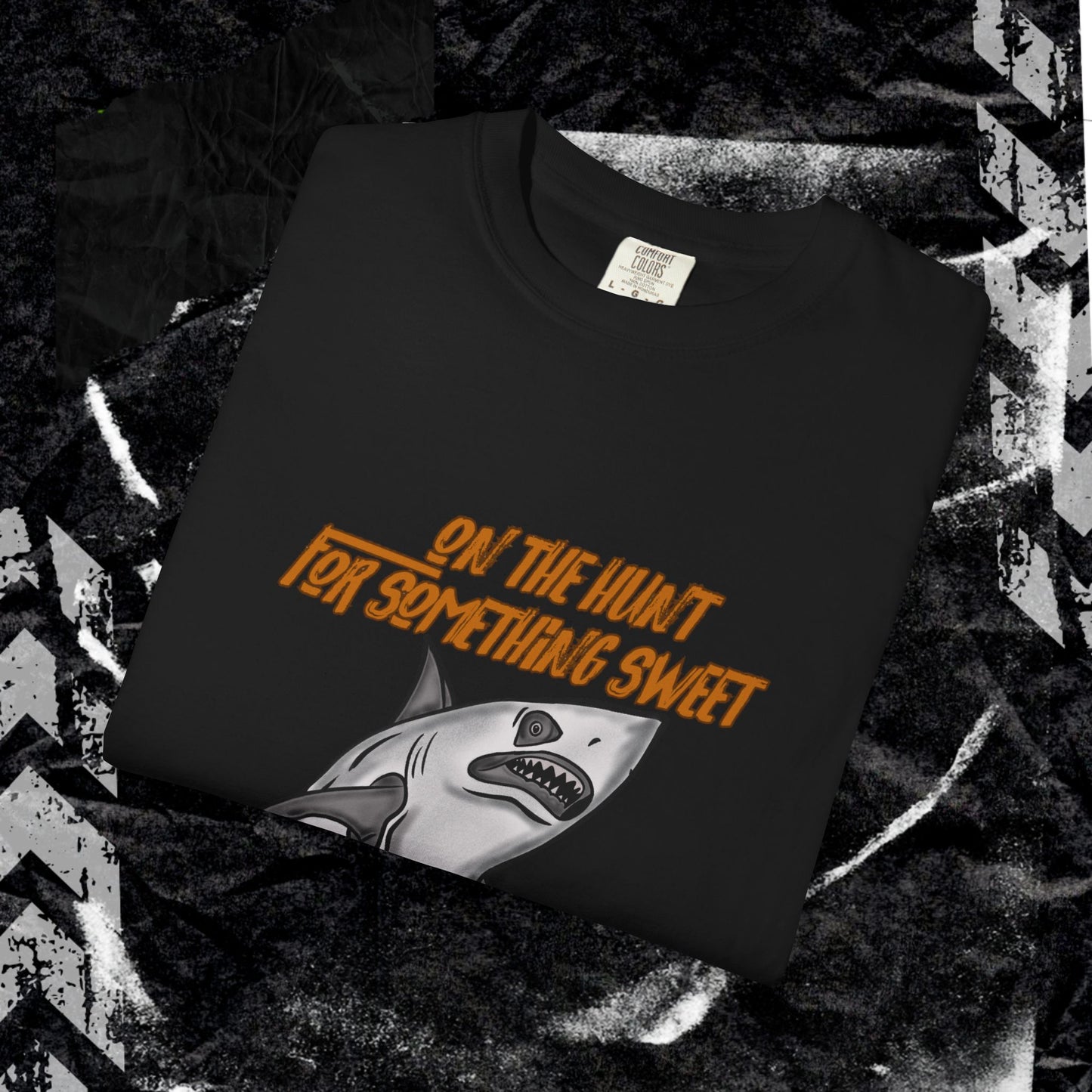 ON THE HUNT FOR SOMETHING SWEET - Unisex Garment-Dyed T-shirt.