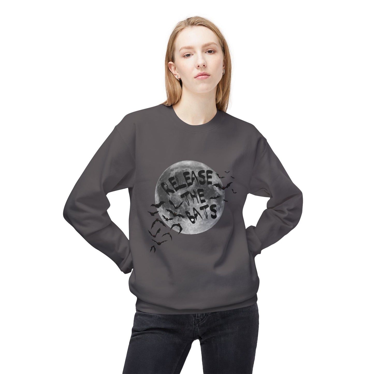 RELEASE THE BATS - Unisex Midweight Softstyle Fleece Crewneck Sweatshirt