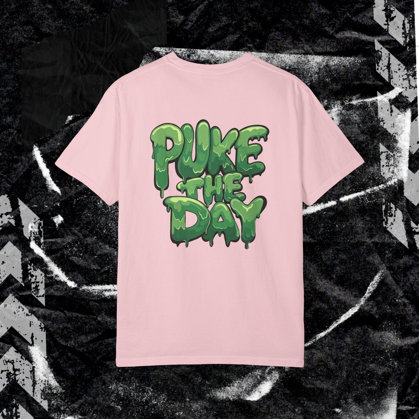 Just a girl with tummy probz - Unisex Garment-Dyed T-shirt. Ll