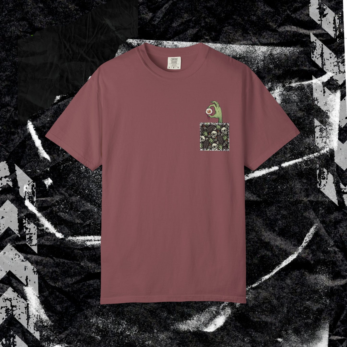 POCKET EYEBALL - Unisex Garment-Dyed T-shirt.