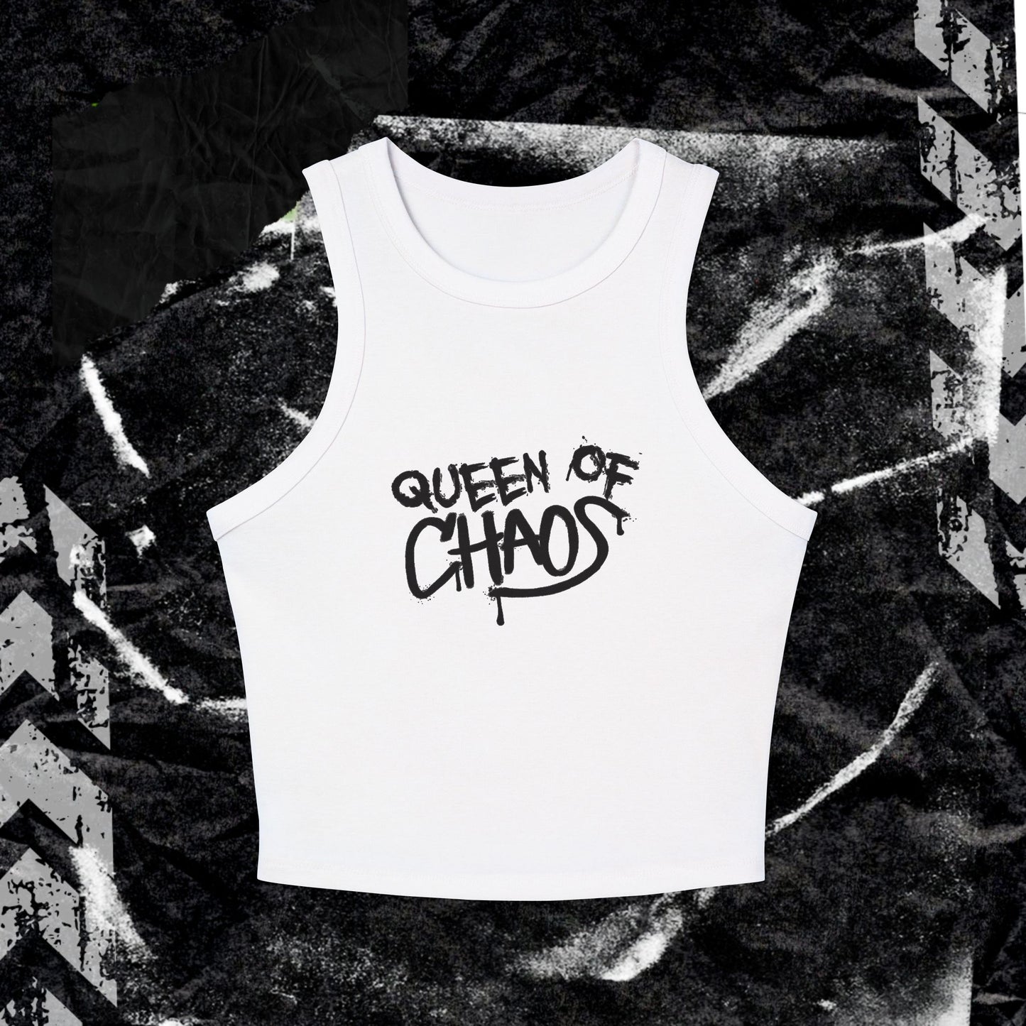 Queen Of Chaos - Women's Micro Rib Racer Tank Top
