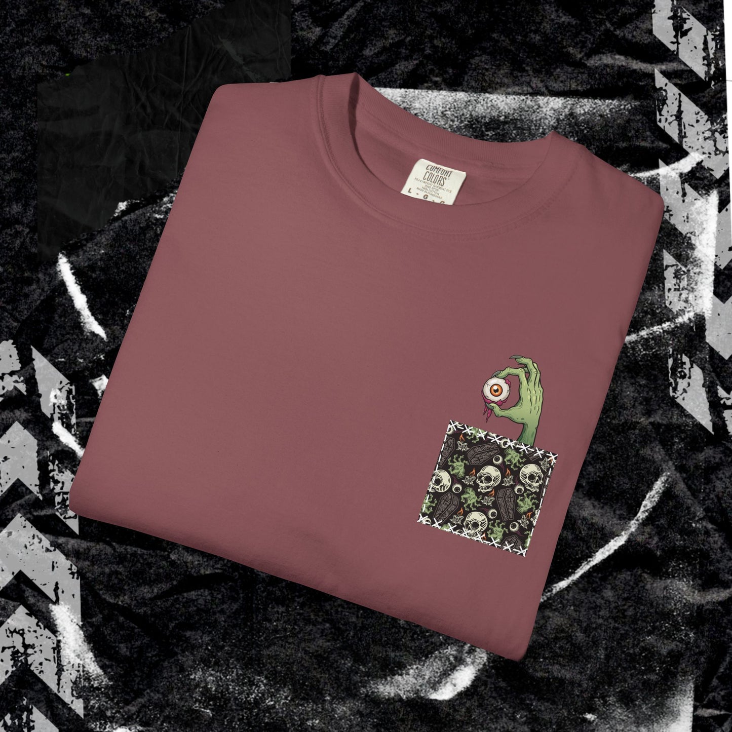 POCKET EYEBALL - Unisex Garment-Dyed T-shirt.