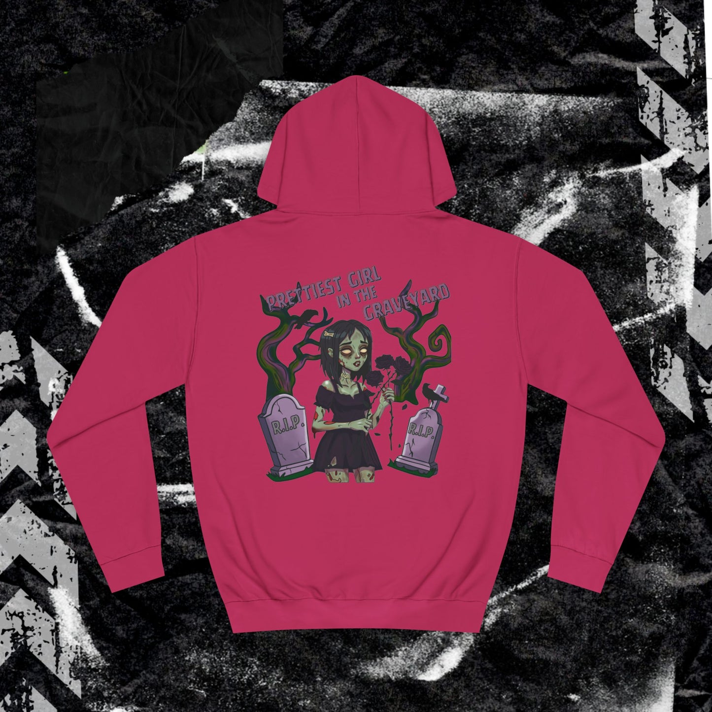 Priettiest Girl In The Graveyard - Unisex College Hoodie