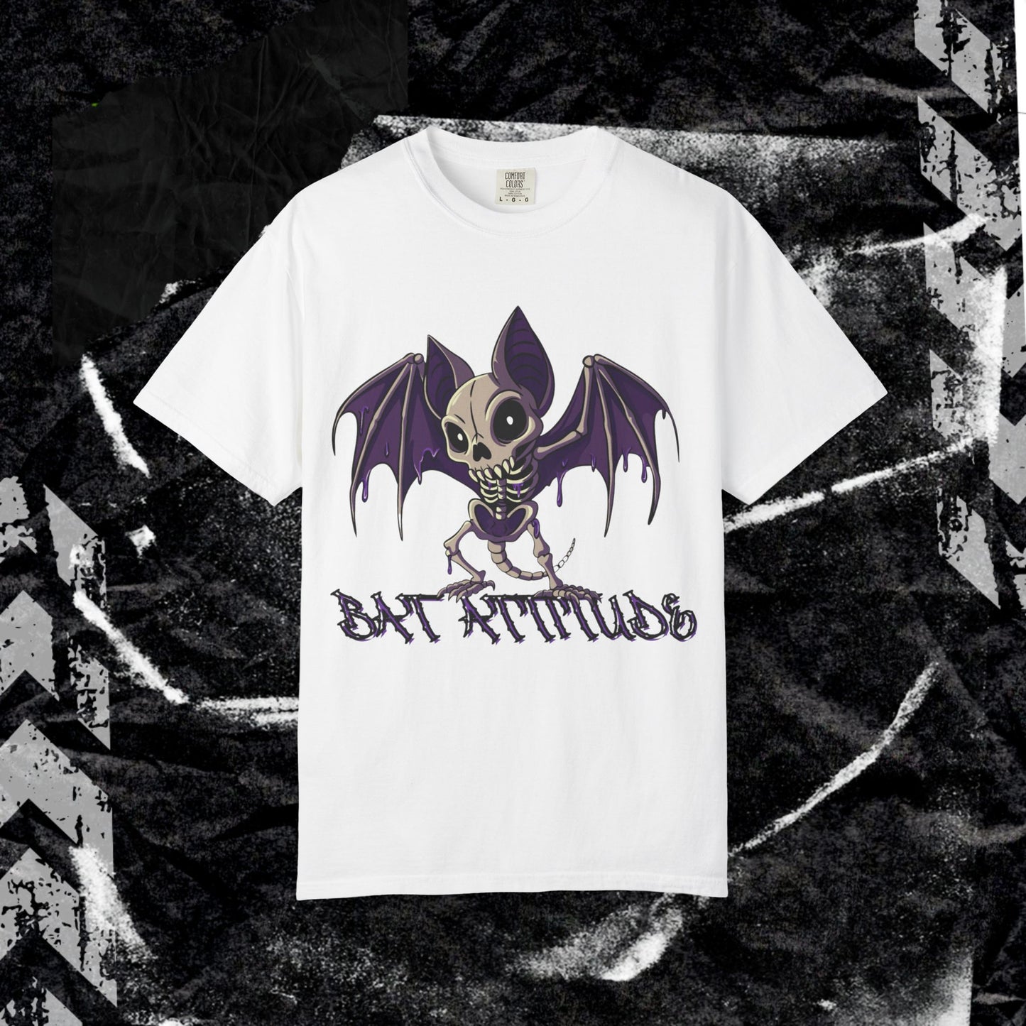 Bat Attitude - Unisex Garment-Dyed T-shirt.