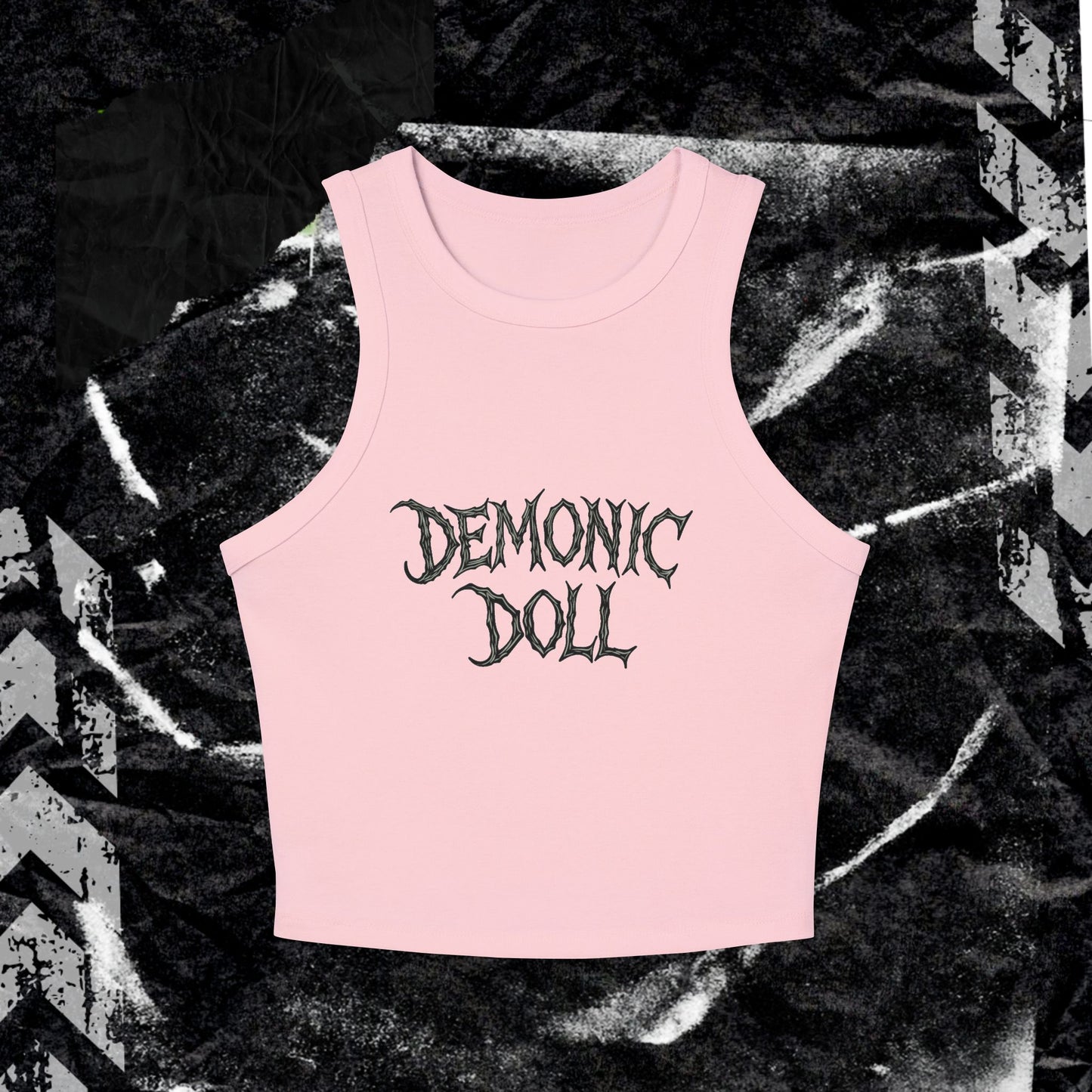 DEMONIC DOLL - Women's Micro Rib Racer Tank Top