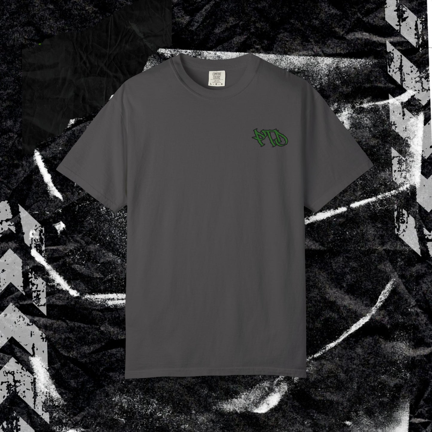YOU HAD ME AT MASKED MEN (BACK PRINT)- Unisex Garment-Dyed T-shirt.