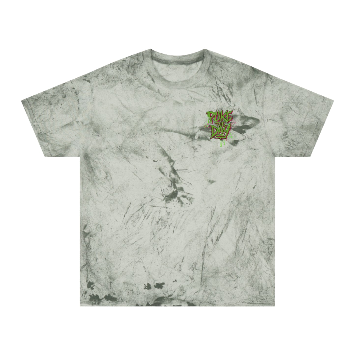 Grunge Dino - (backprint) color blast t-shirt