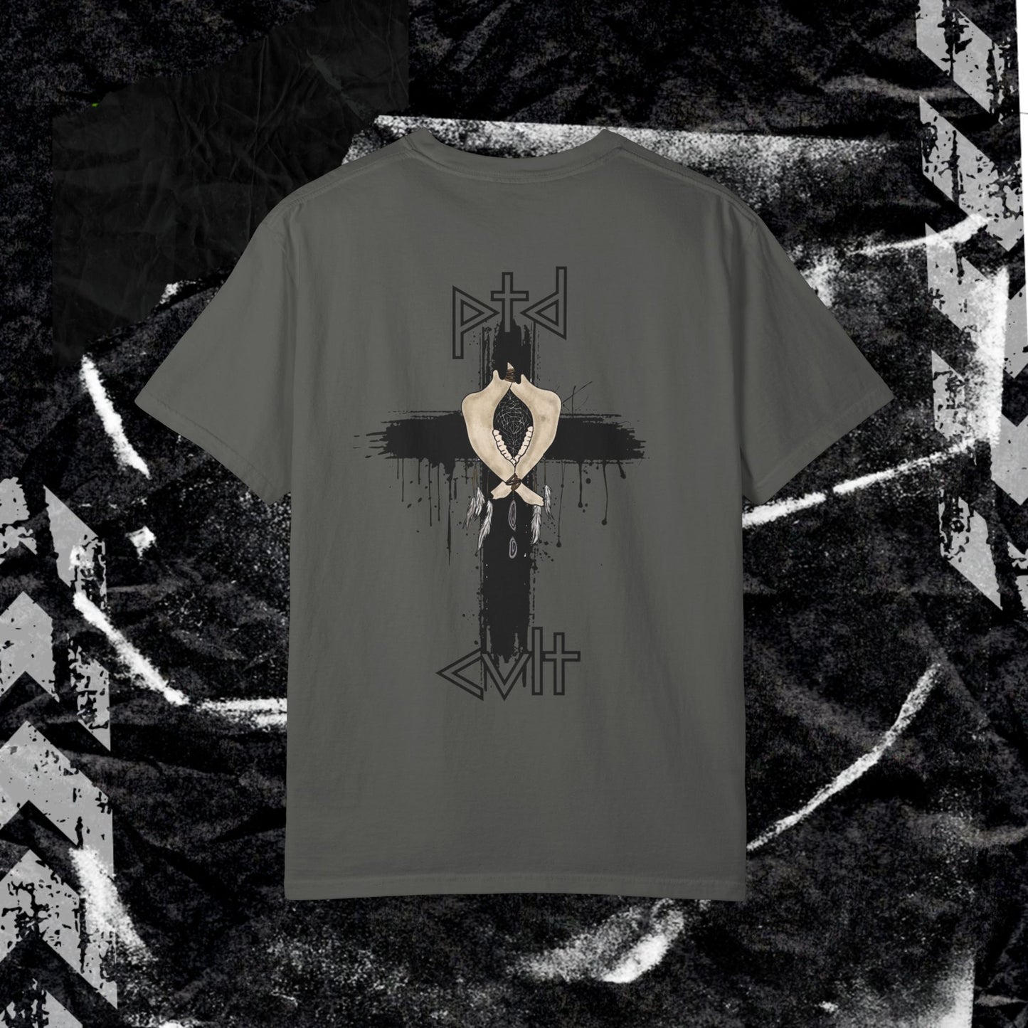 PTD Cult Bones - Unisex Garment-Dyed T-shirt.