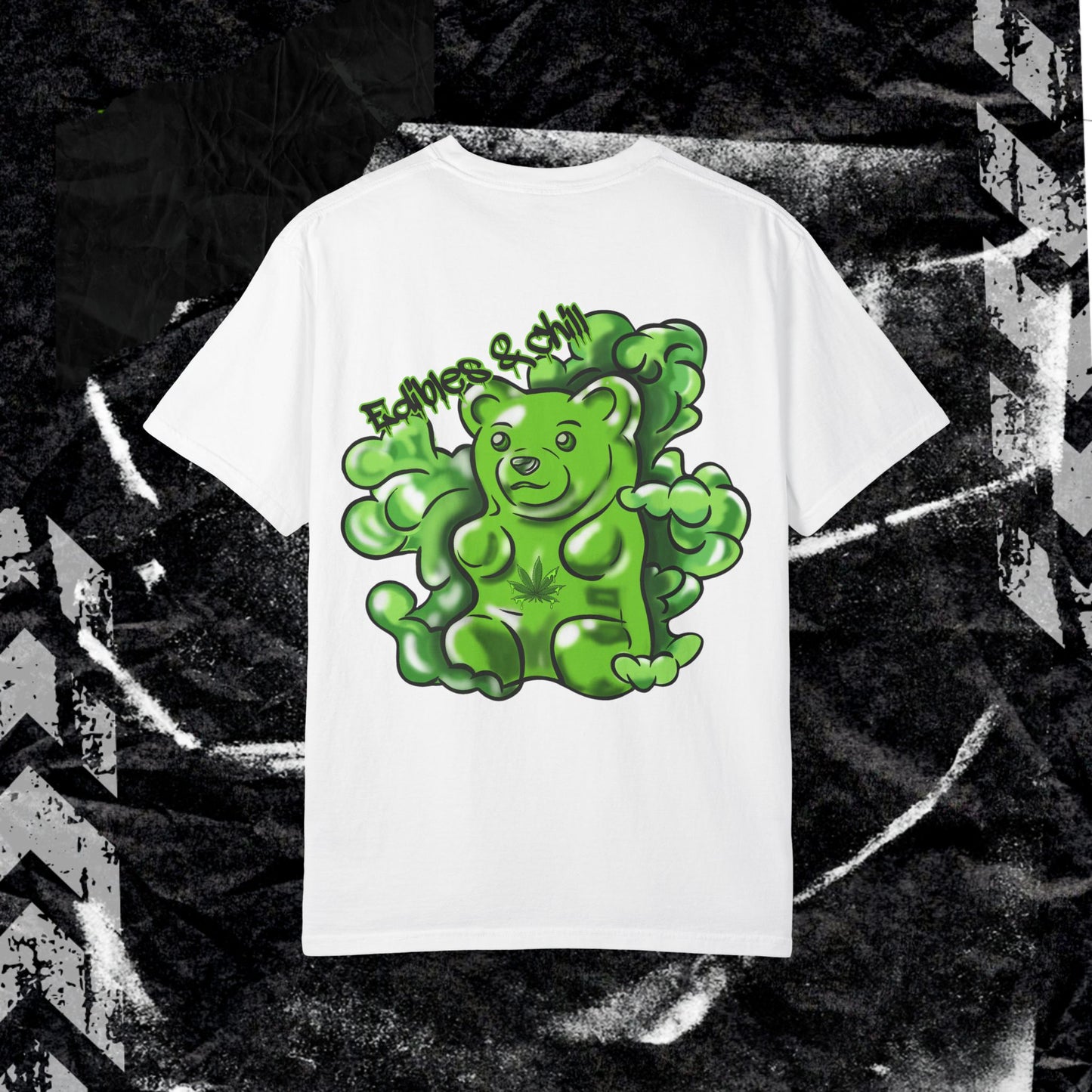 Edibles & Chill Gummy - Unisex Garment-Dyed T-shirt.