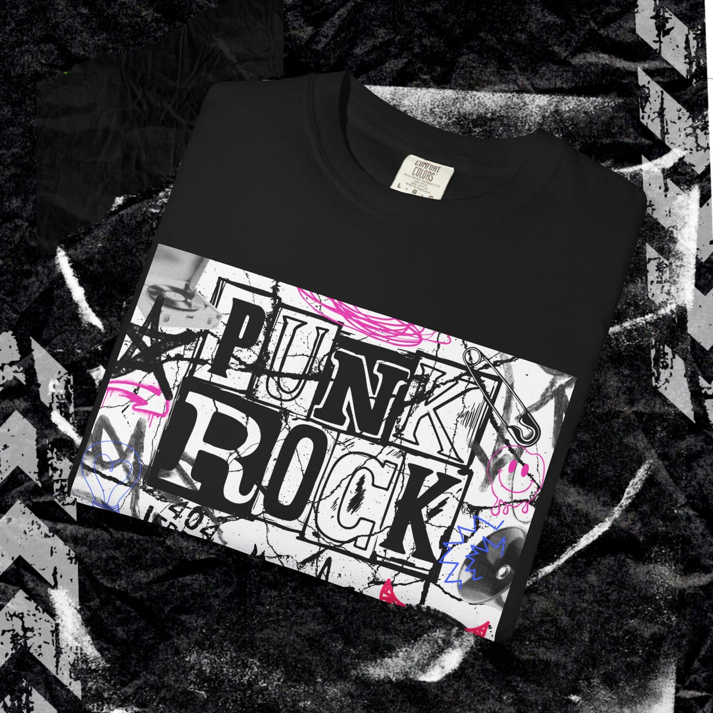 Punk Rock - Unisex Garment-Dyed T-shirt.