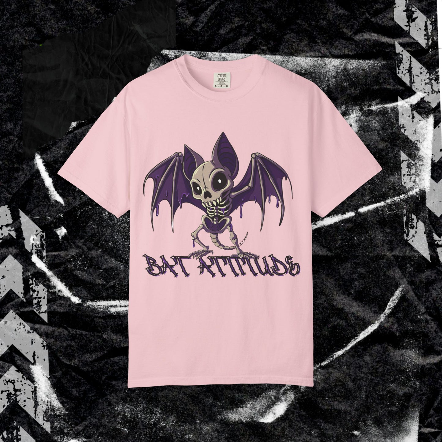 Bat Attitude - Unisex Garment-Dyed T-shirt.