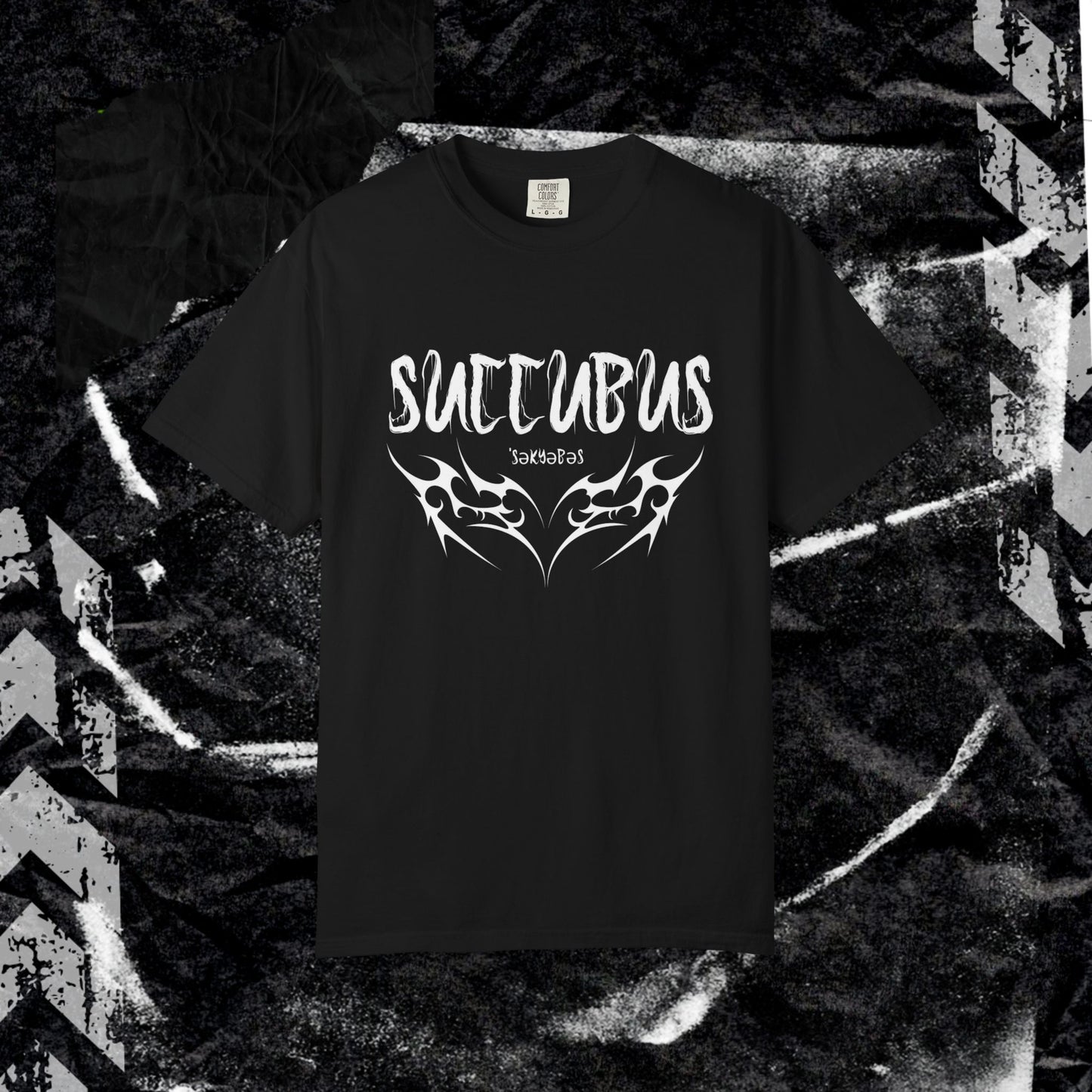 Succubus - Unisex Garment-Dyed T-shirt.