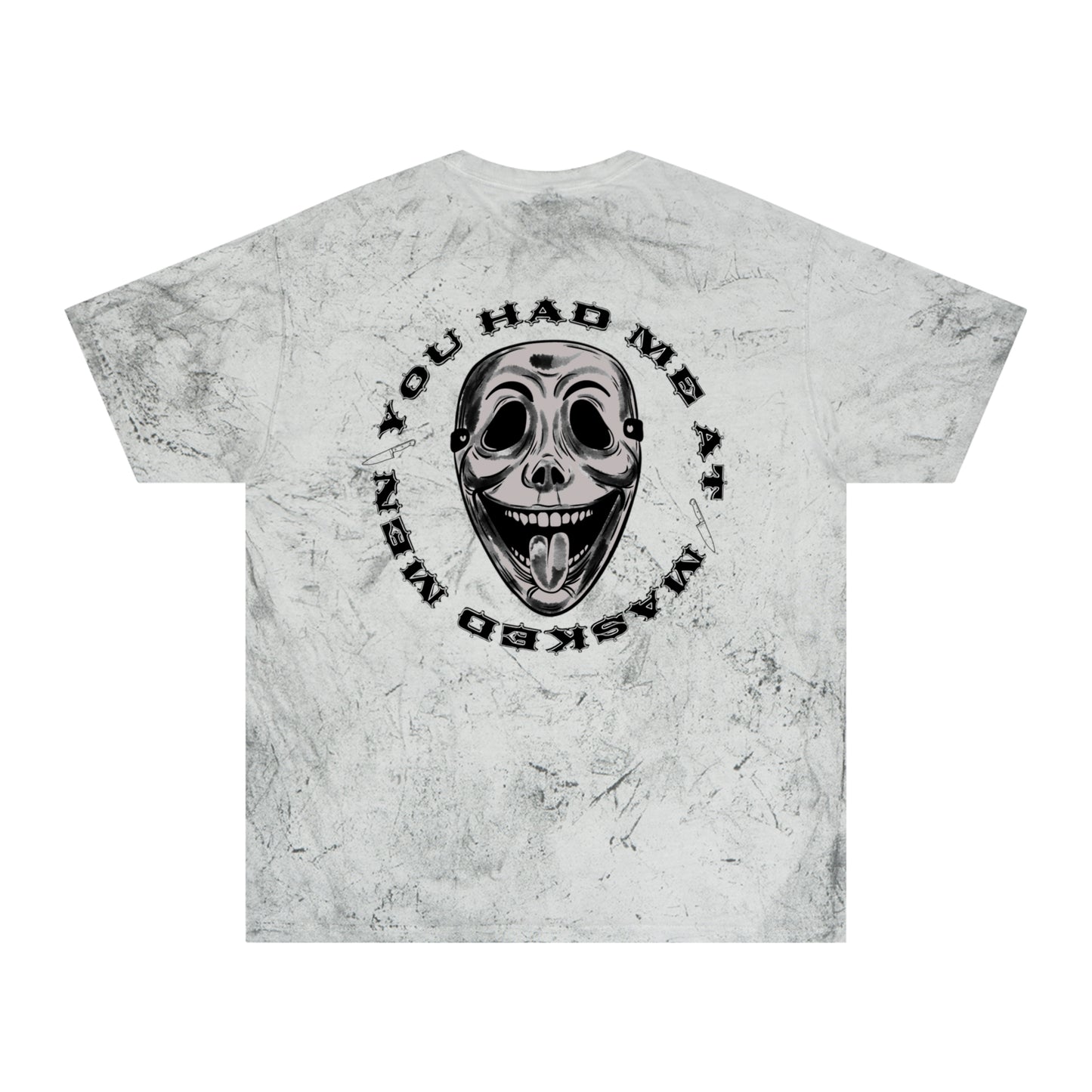 YOU HAD ME AT MASKED MEN - Unisex Color Blast T-Shirt
