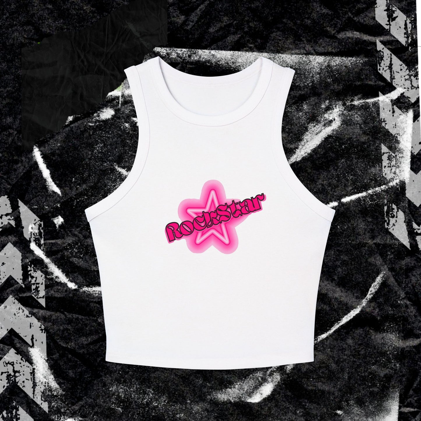 Rockstar - Women's Micro Rib Racer Tank Top